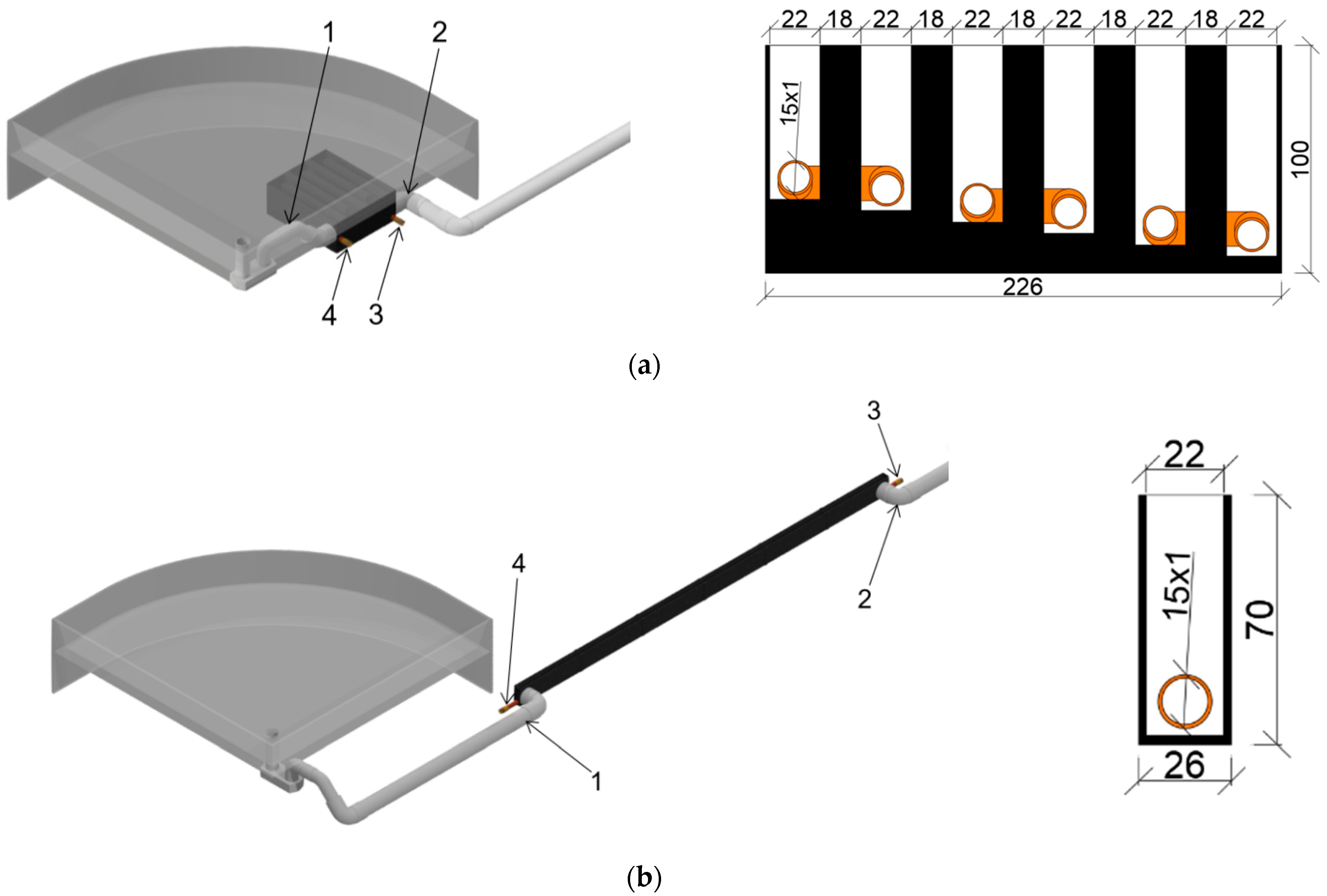 Energies Free FullText Horizontal Shower Heat Exchanger as an Effective Domestic Hot Water