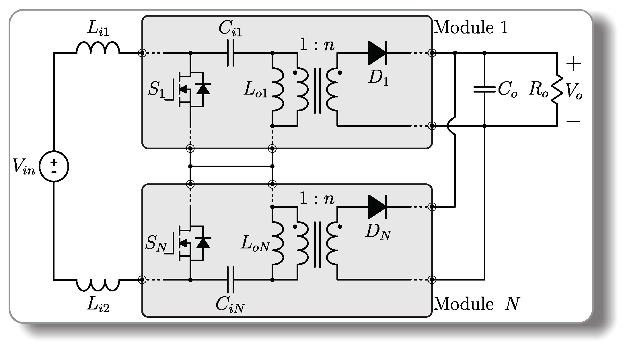 Energies Free FullText Modular SEPICBased Isolated dcdc Converter with Reduced Voltage