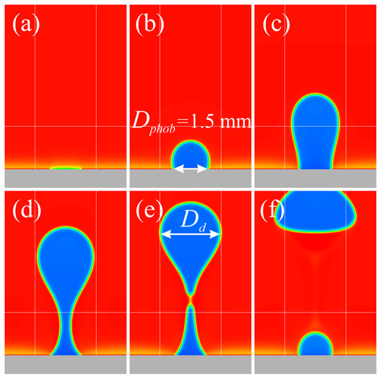 Lattice Boltzmann Simulation of Optimal Biphilic Surface