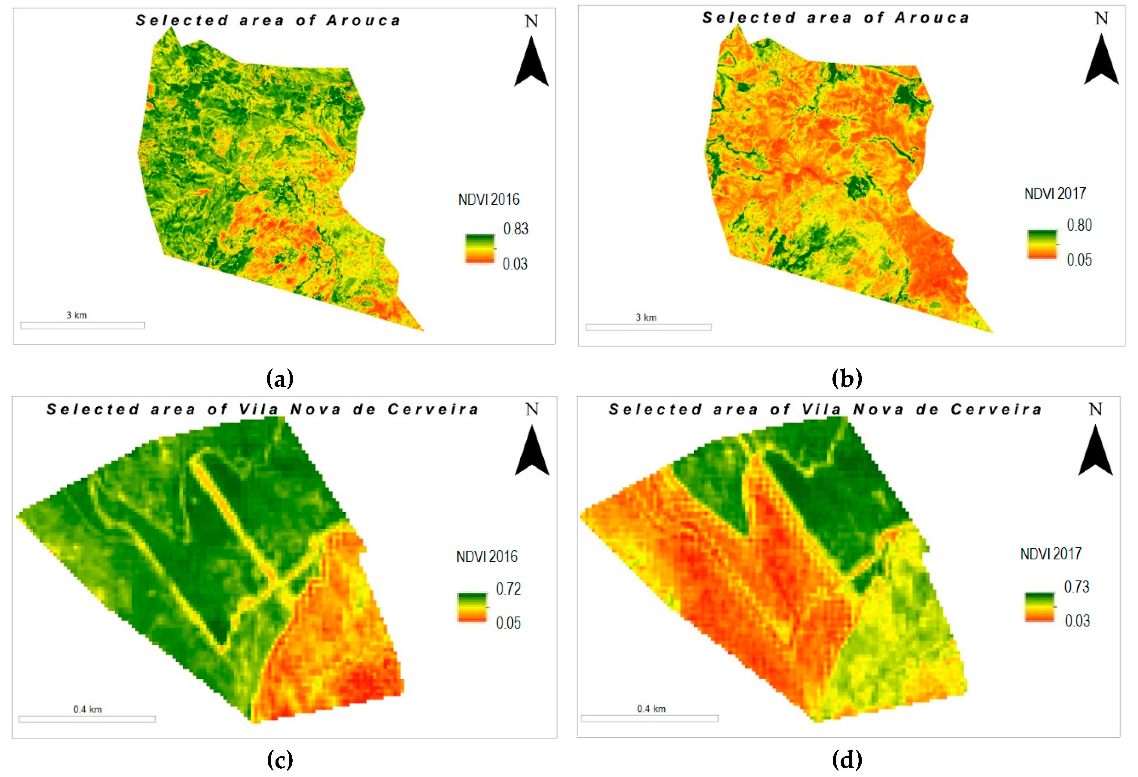 Карта с индексом ndvi
