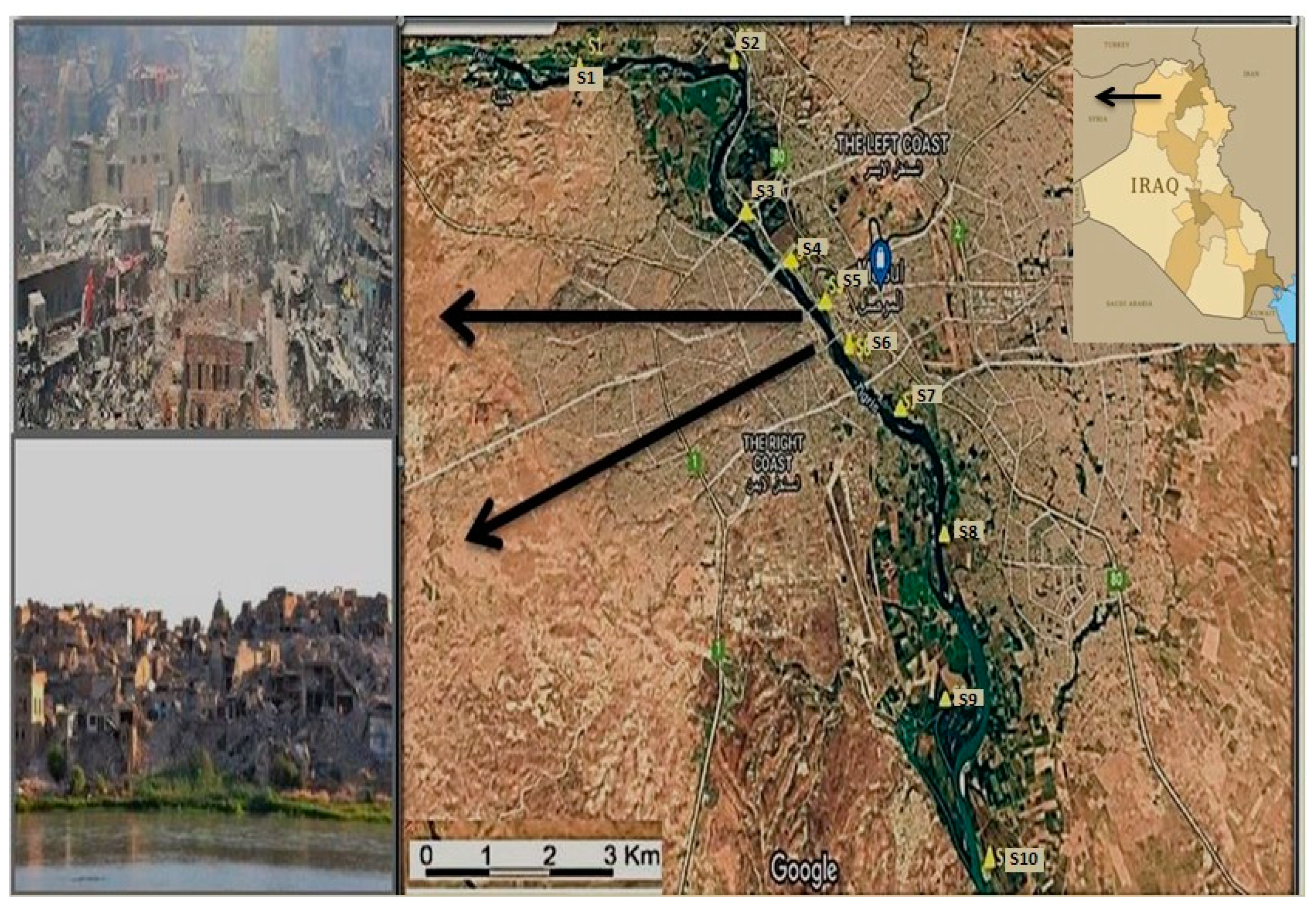 Assessment of the Impact of War on Concentrations of Pollutants 