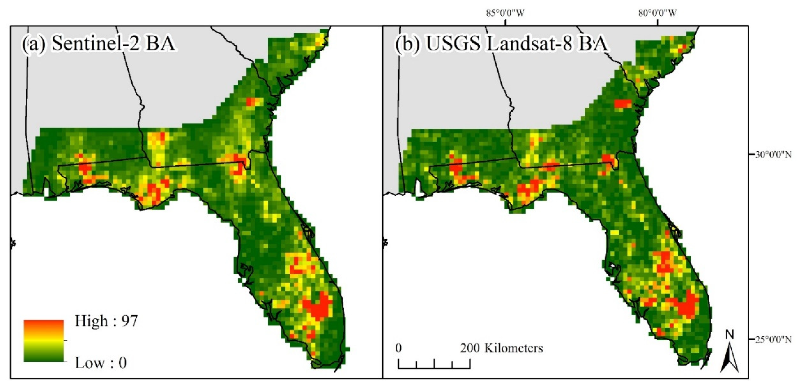 Landsat 8 карта