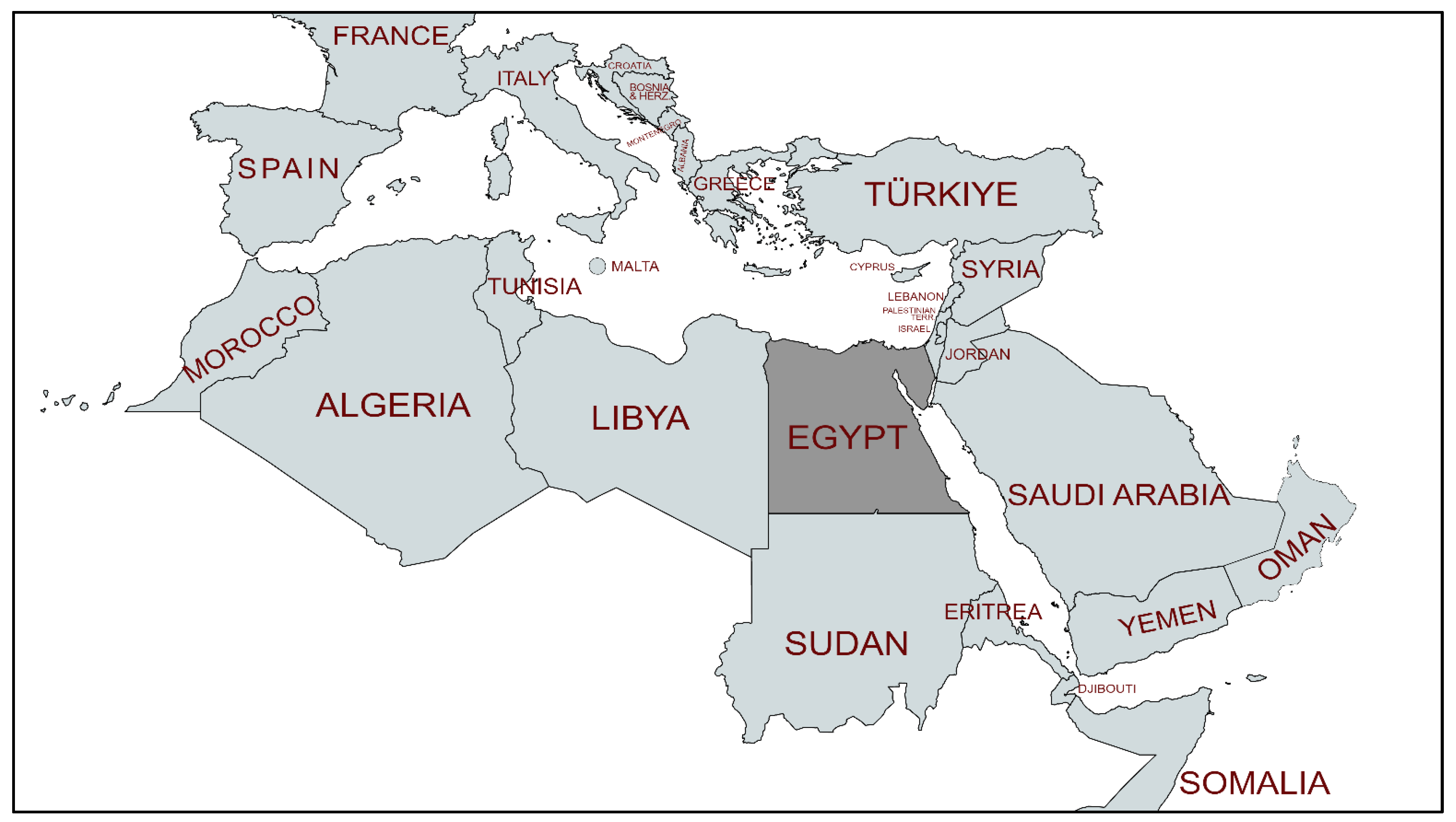 Blank Map Of Middle East Bodies - Fishes 07 00288 G001