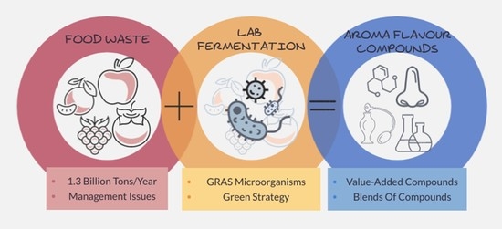 Foods Free Full Text Fermentation Of Agri Food Waste A Promising Route For The Production Of Aroma Compounds Html