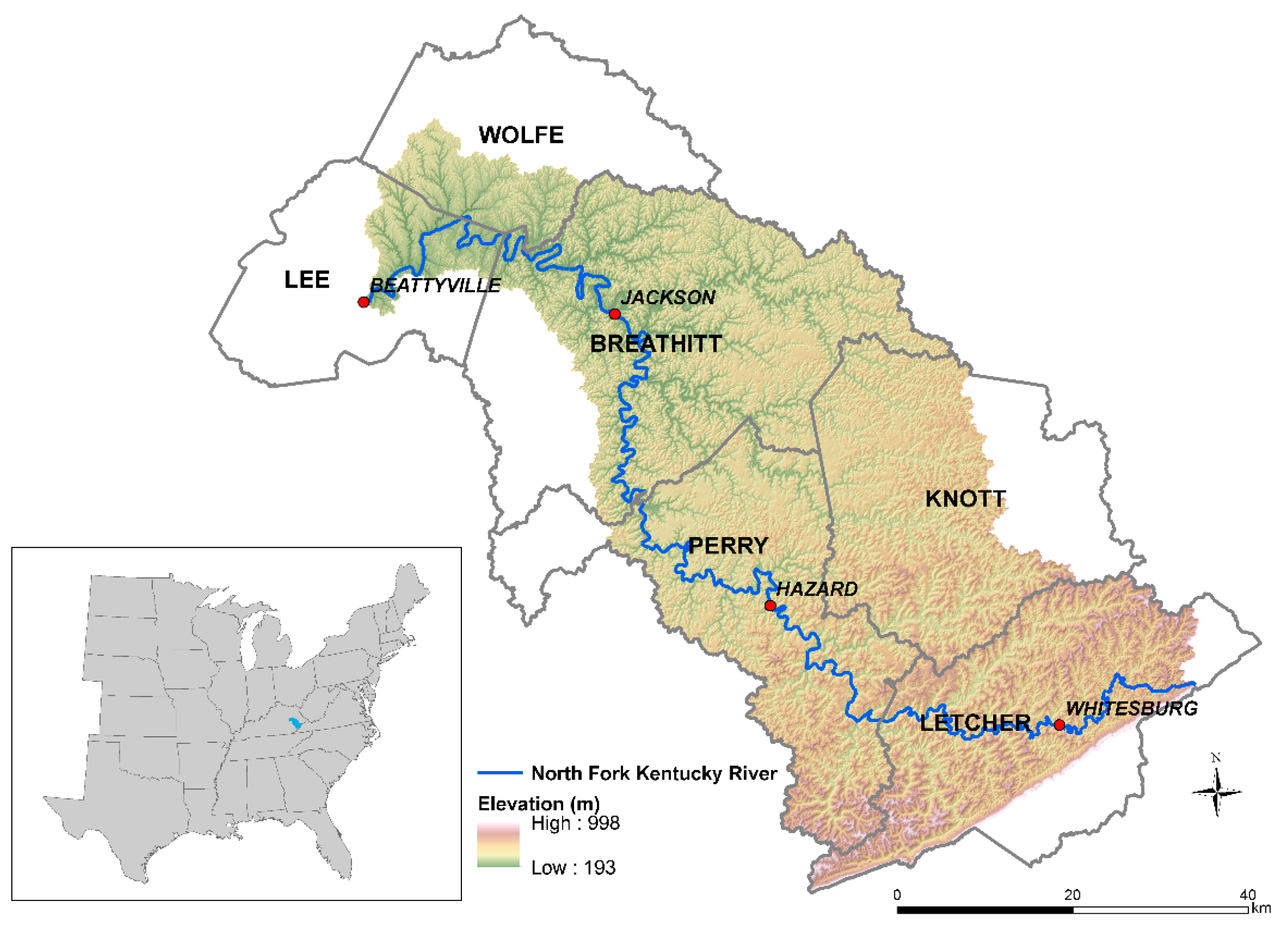 Troublesome Creek Kentucky Map Forests | Free Full-Text | Assessing Ecosystem Services From The  Forestry-Based Reclamation Of Surface Mined Areas In The North Fork Of The  Kentucky River Watershed | Html
