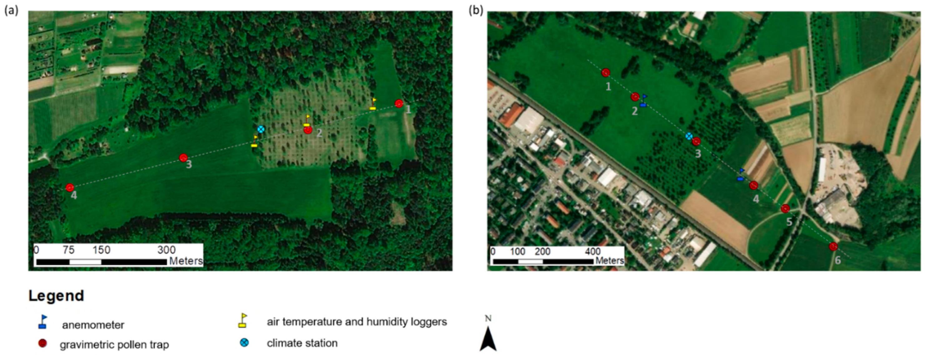 Forests Free Full Text Aerobiological Pollen Deposition And Transport Of Fraxinus Excelsior L At A Small Spatial Scale Html