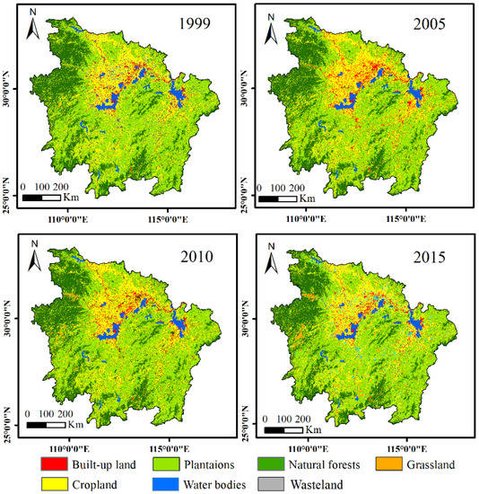 sii。 Dynamic Changes of Plantations and Natural Forests in the