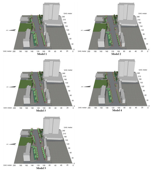 A Simulation Study on the Influence of Street Tree