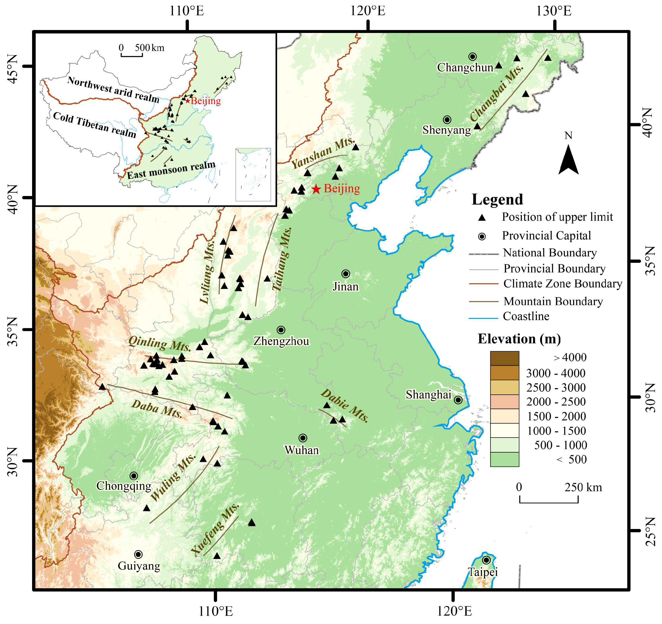 Analysis of Spatial Differentiation of NDVI and Climate