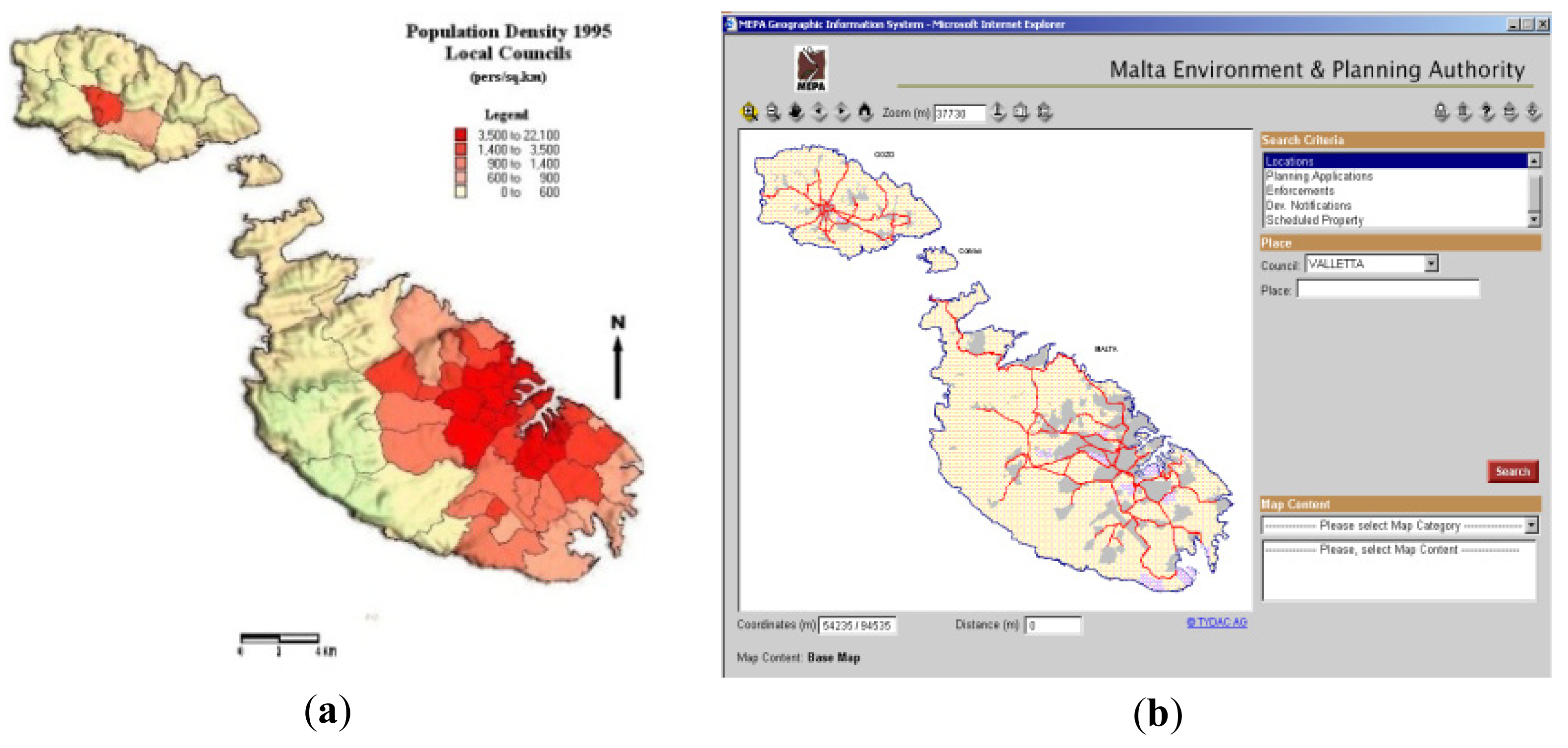 Malta Population Map