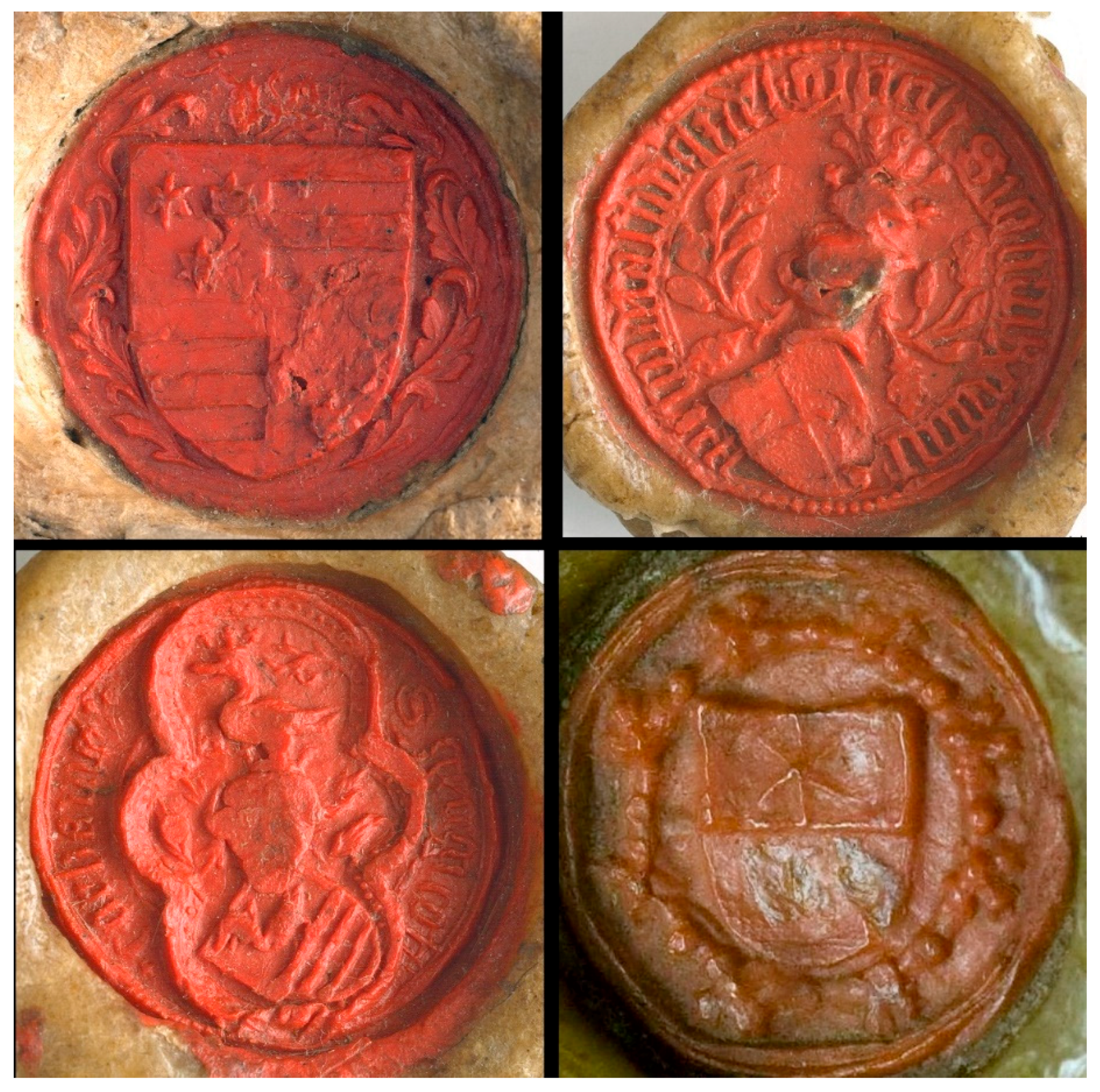 Scales of Justice Wax Seal with Red Wax Bars
