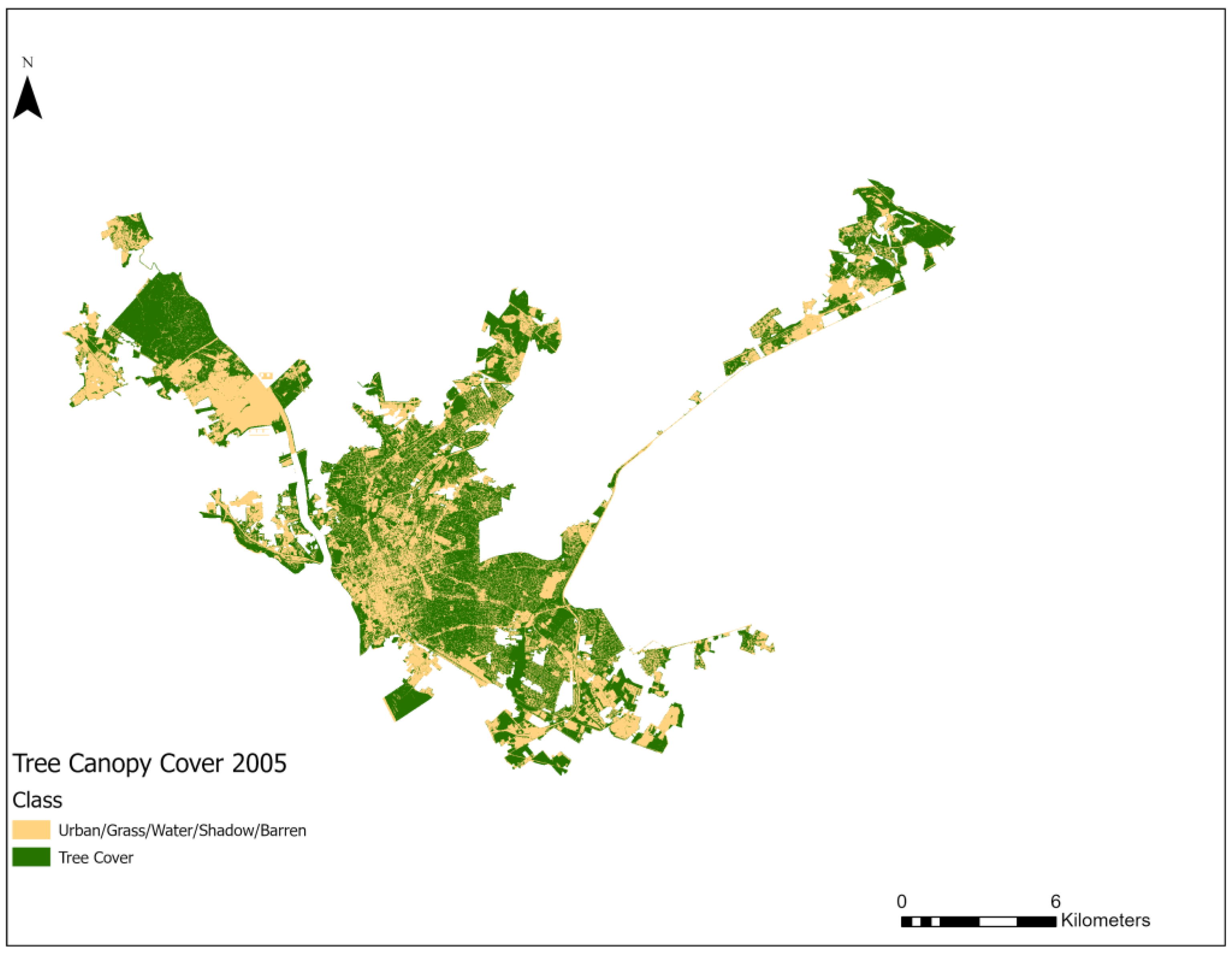 Machine Learning in Urban Tree Canopy Mapping: A Columbia, SC Case 
