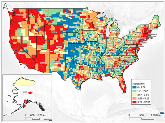 Housing Affordability in the United States: Price-to-Income Ratio by ...