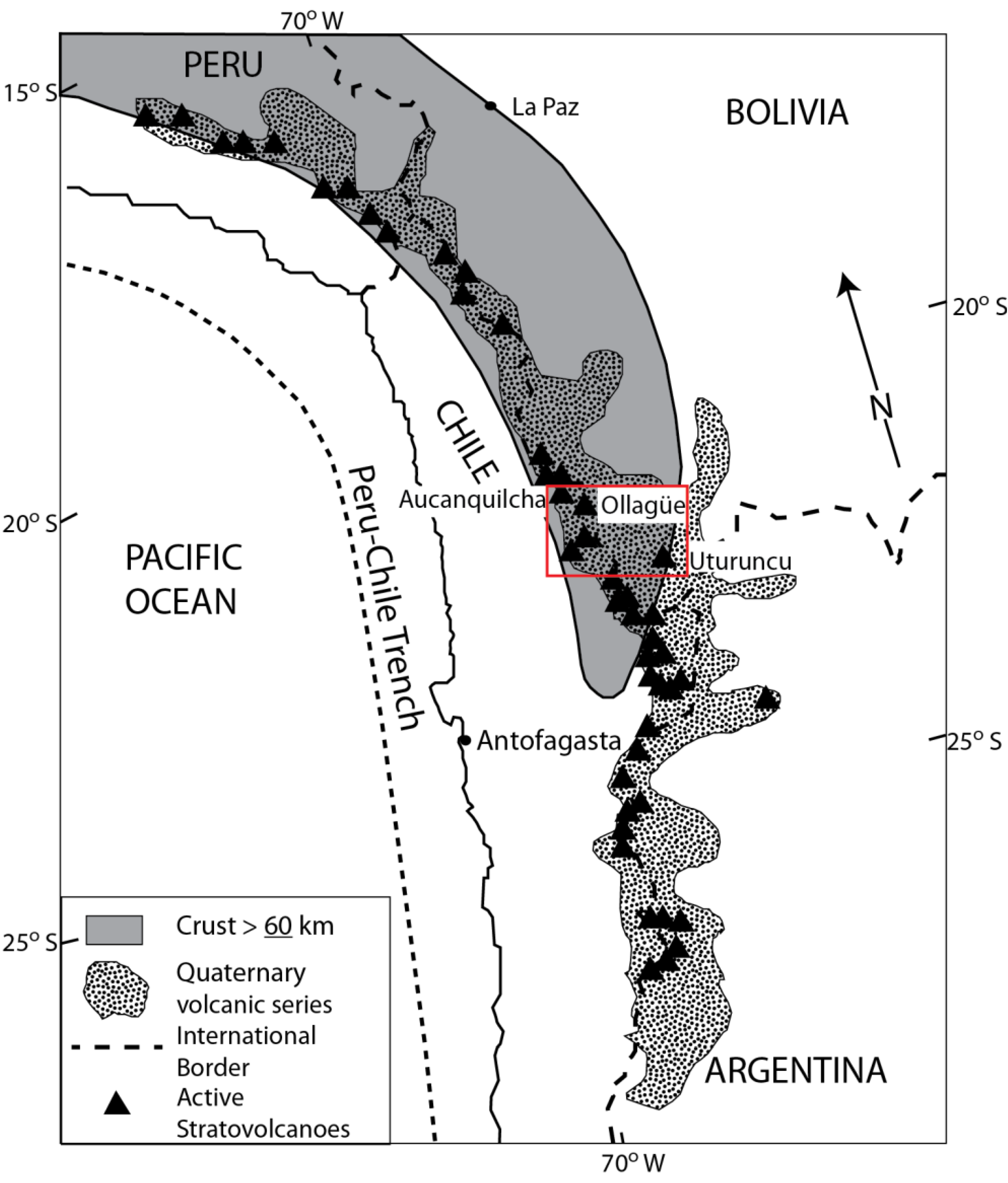 Lithospheric density structure of the southern Central Andes