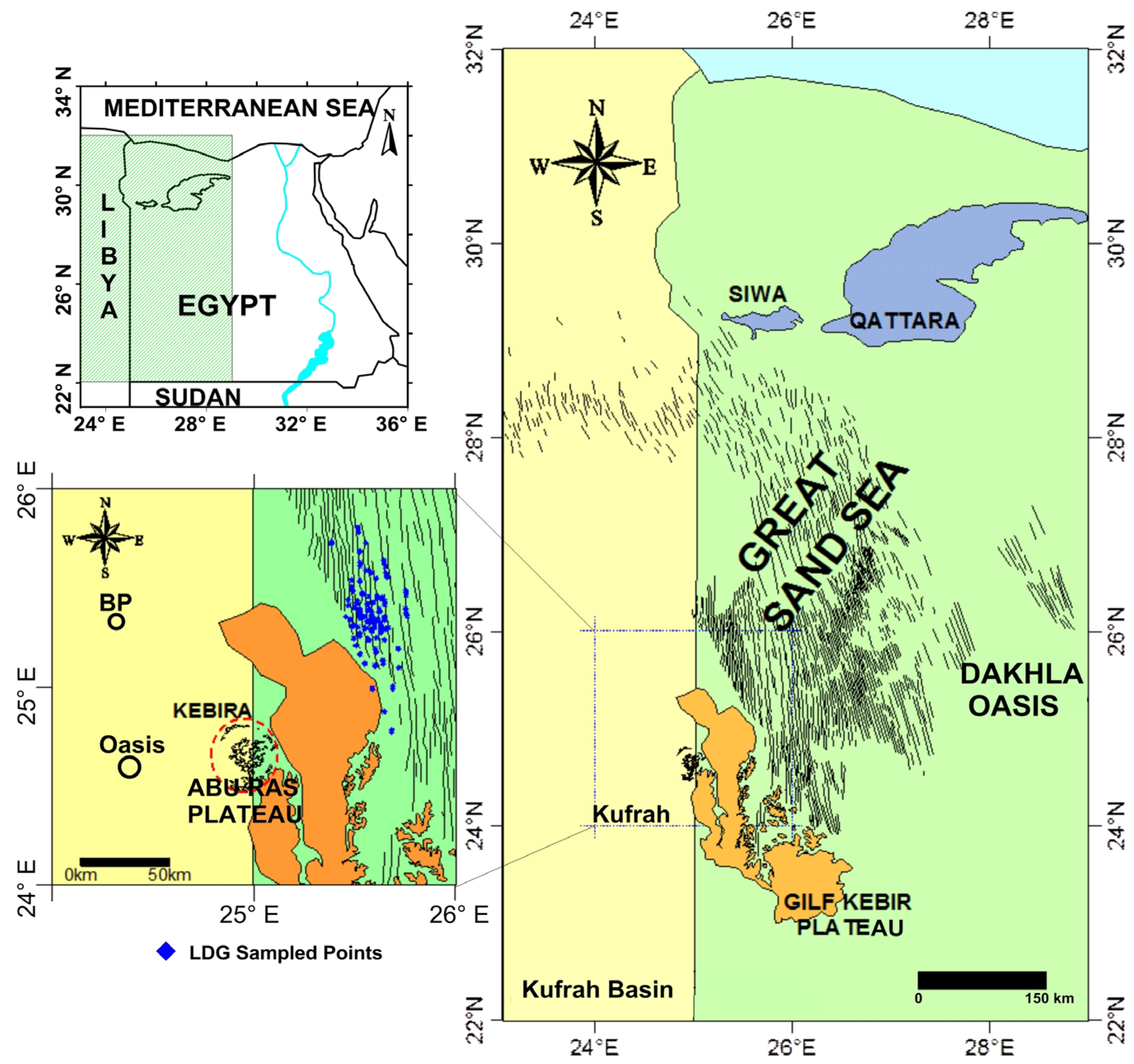 Libyan Desert Map