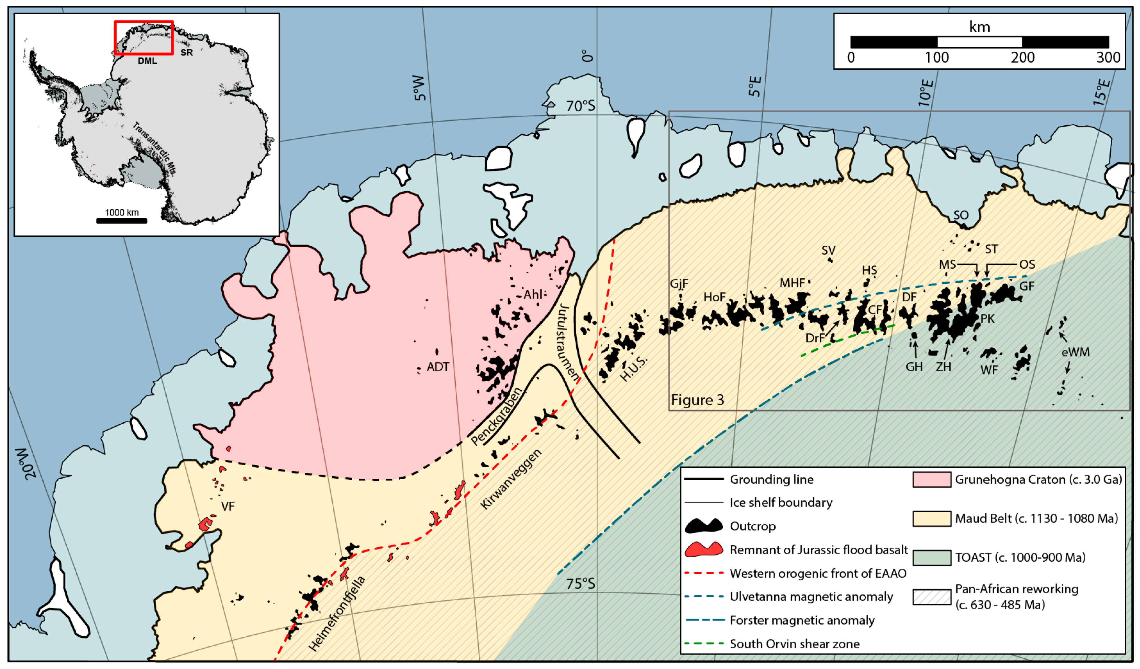 The age and palaeomagnetism of Jurassic dykes, western Dronning Maud Land:  implications for Gondwana breakup