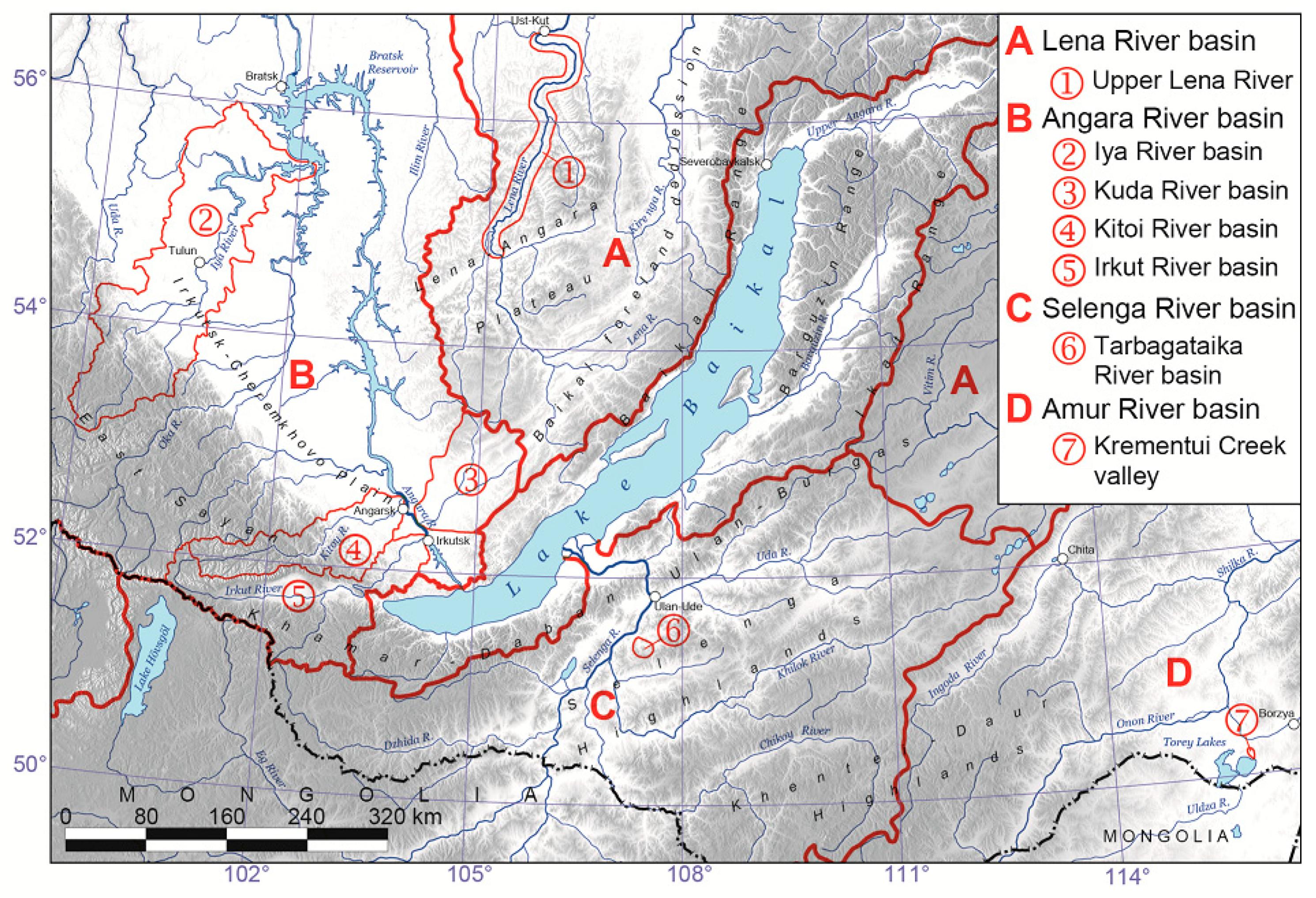 Бассейн реки лена география