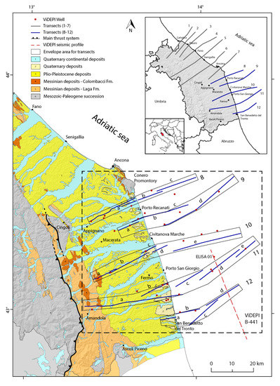 Geosciences Free Full Text Plio Quaternary Structural Evolution Of The Outer Sector Of The Marche Apennines South Of The Conero Promontory Italy
