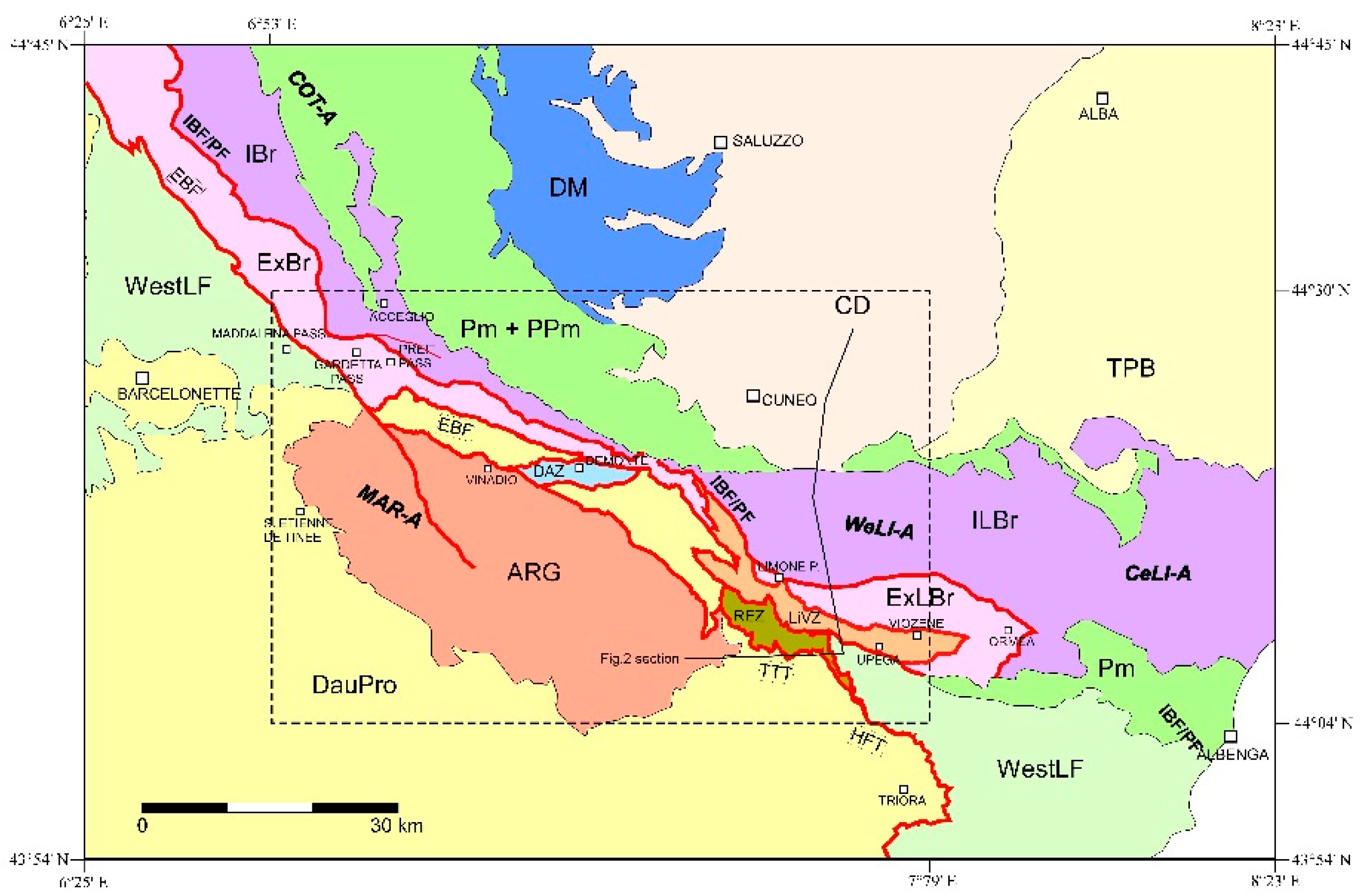 Sketch of the geodynamic evolution of the Italian region. Dashed