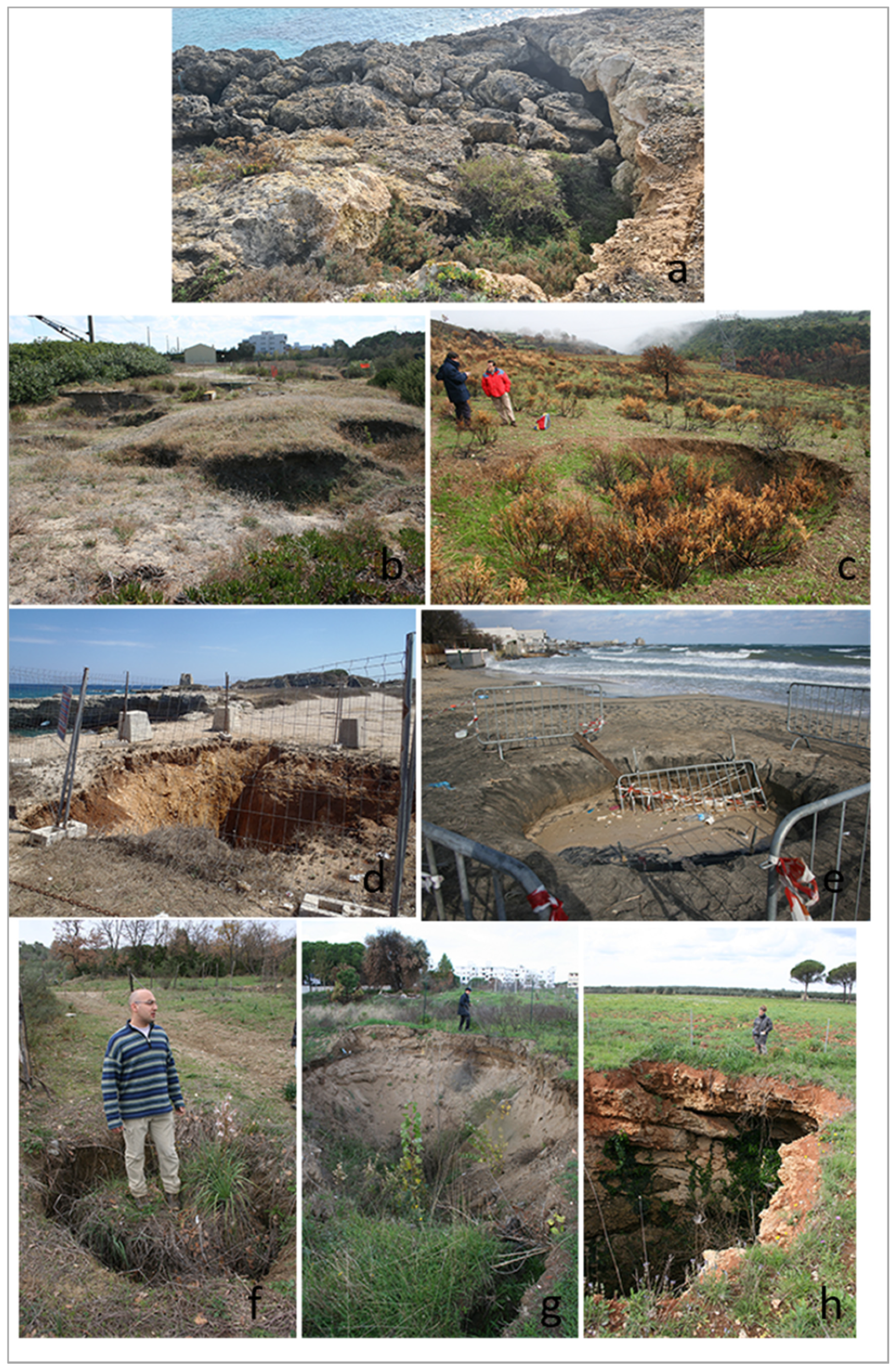 A Chronological Database about Natural and Anthropogenic Sinkholes 