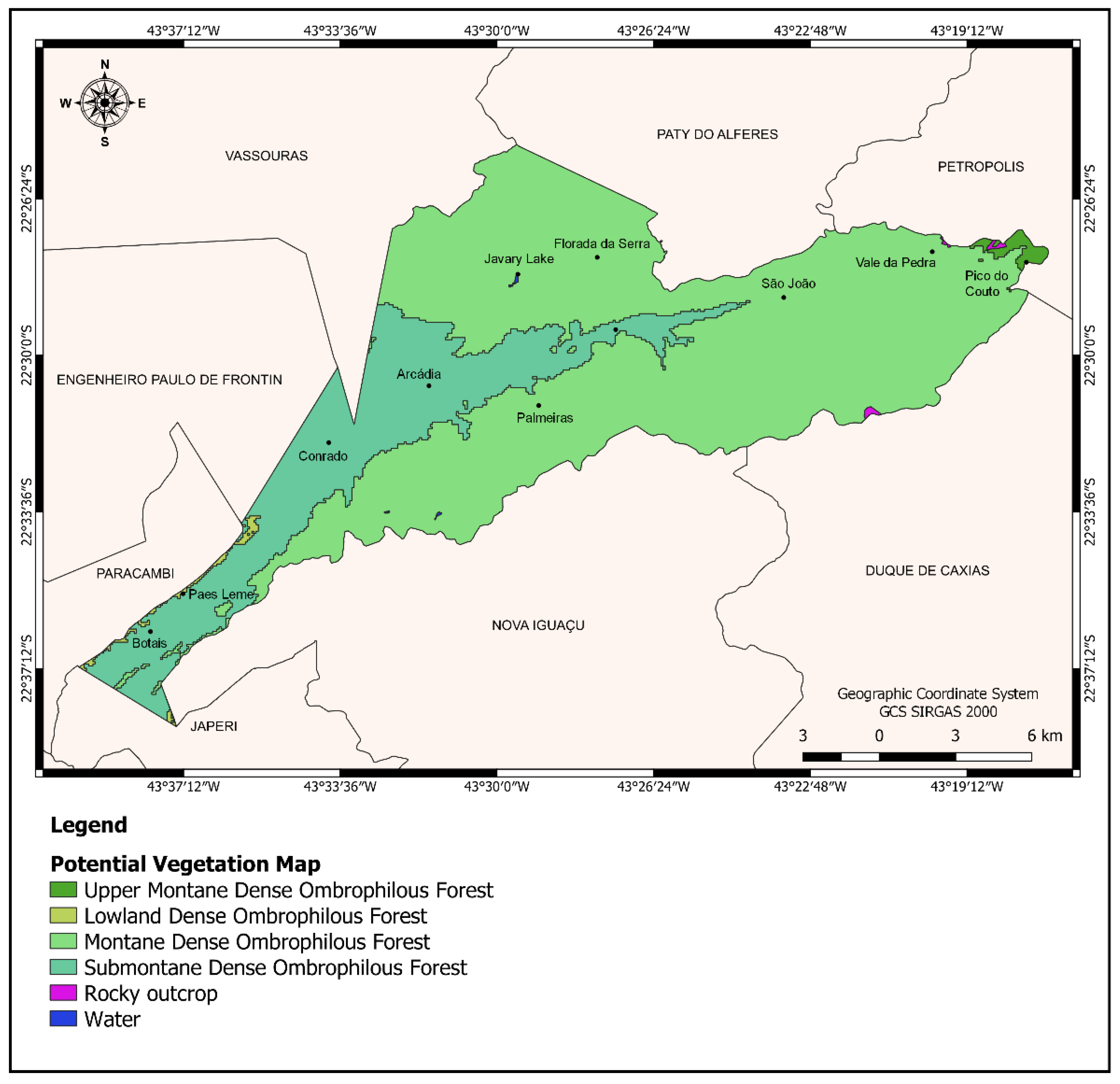 EVALUATION OF PERMANENT PRESERVE AREAS ON PLANIMETRIC SURFACE AND MODELED  SURFACE IN ENVIRONMENTAL PROTECTION AREA OF PETROPOLIS MOUTAIN  REGION--RJ/AVALIACAO DE AREAS DE PRESERVACAO PERMANENTE EM SUPERFICIE  PLANIMETRICA E SUPERFICIE MODELADA NA AREA