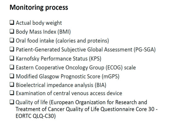healthcare free full text monitoring response to home parenteral nutrition in adult cancer patients html