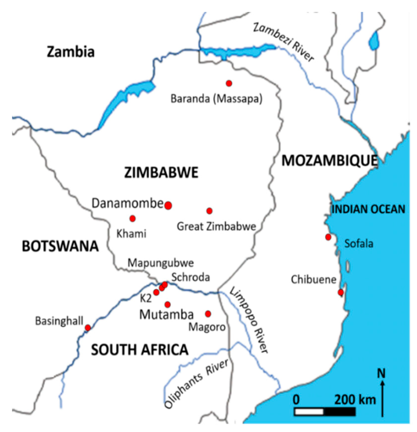 Great Zimbabwe Location On Map
