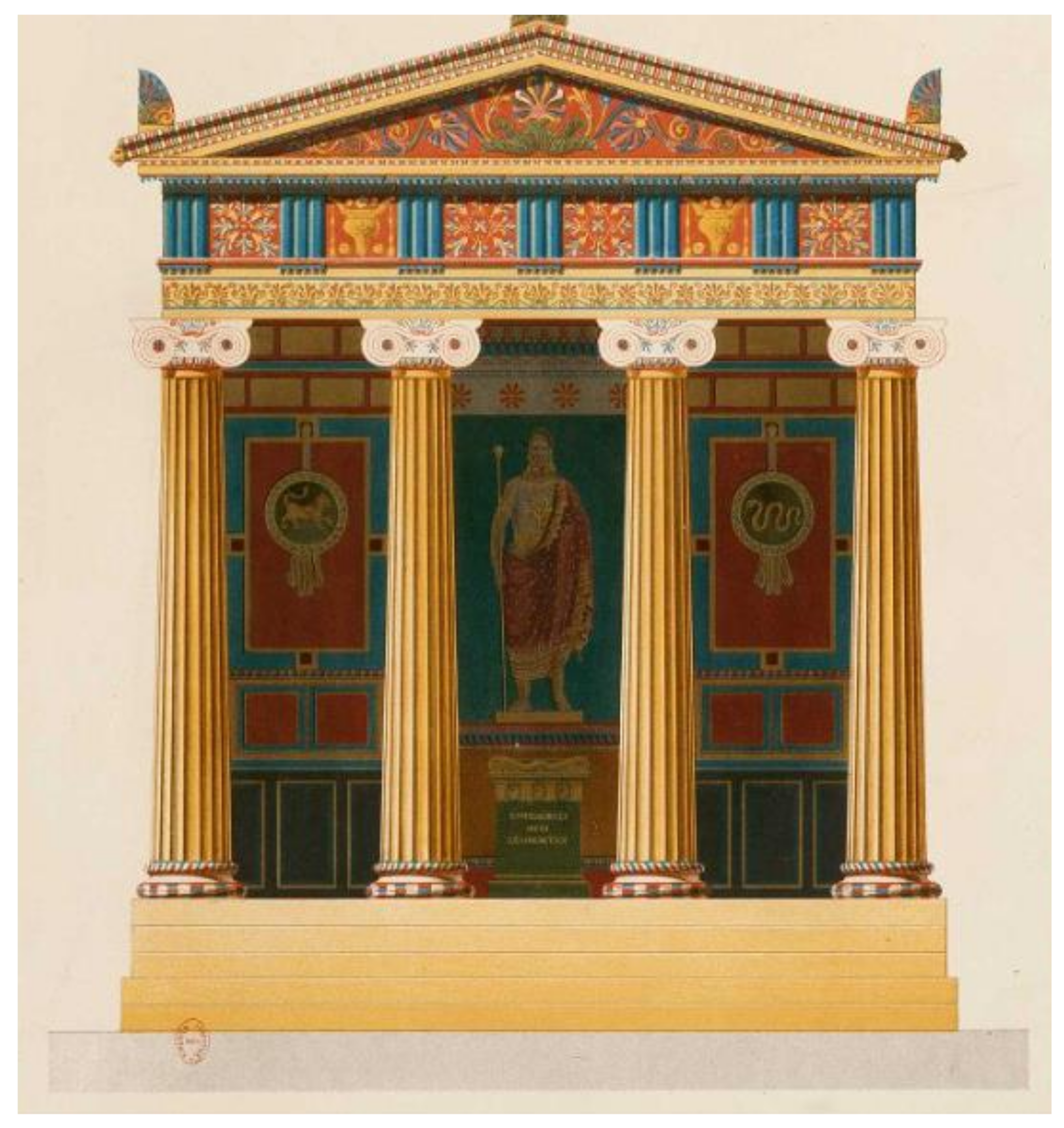 Polychromy, architectural, Greek and Roman