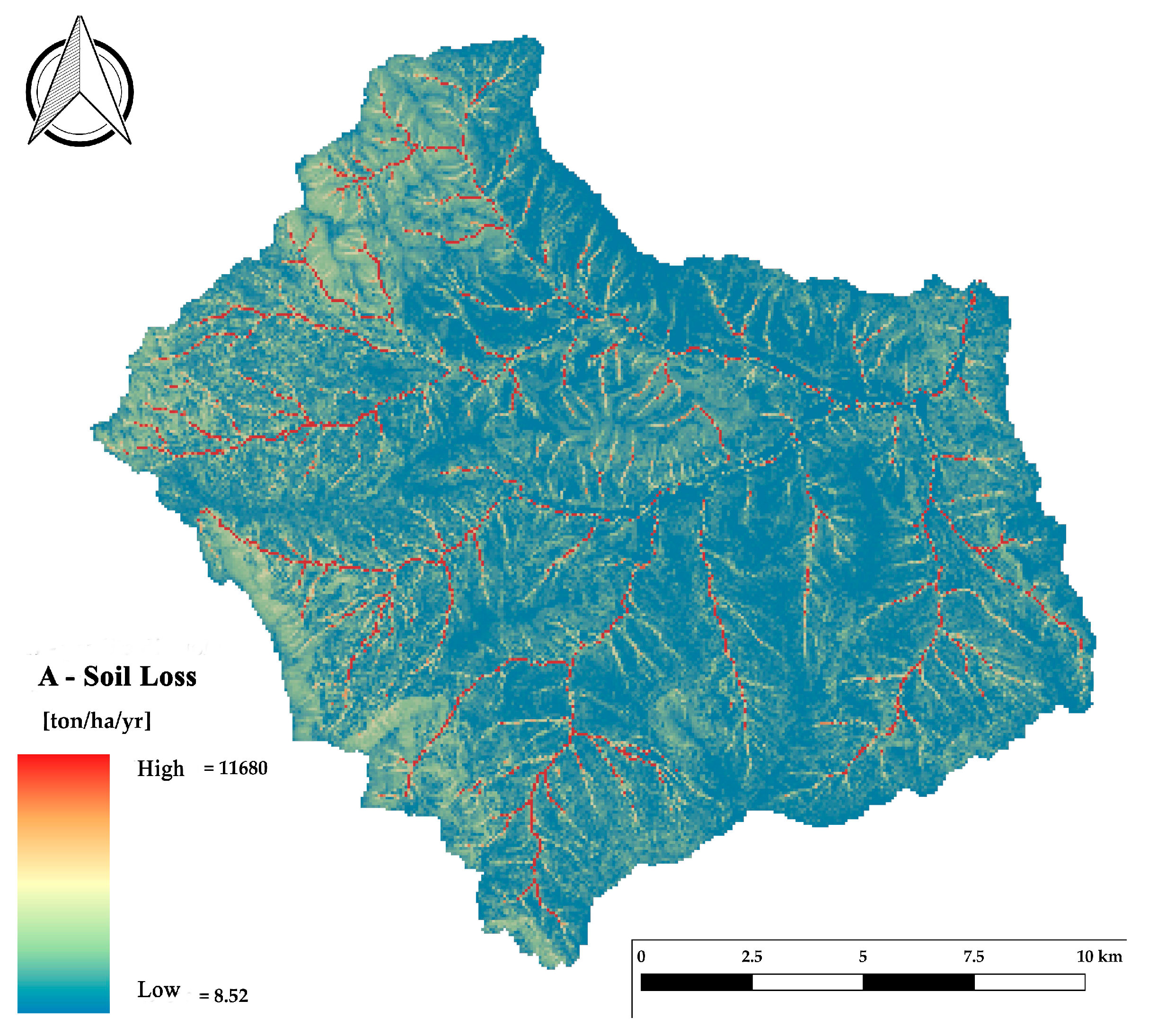 Hydrology Free Full Text Assessment Of Erosion In River Basins A Distributed Model To Estimate The Sediment Production Over Watersheds A 3 Dimensional Ls Factor In Rusle Model Html