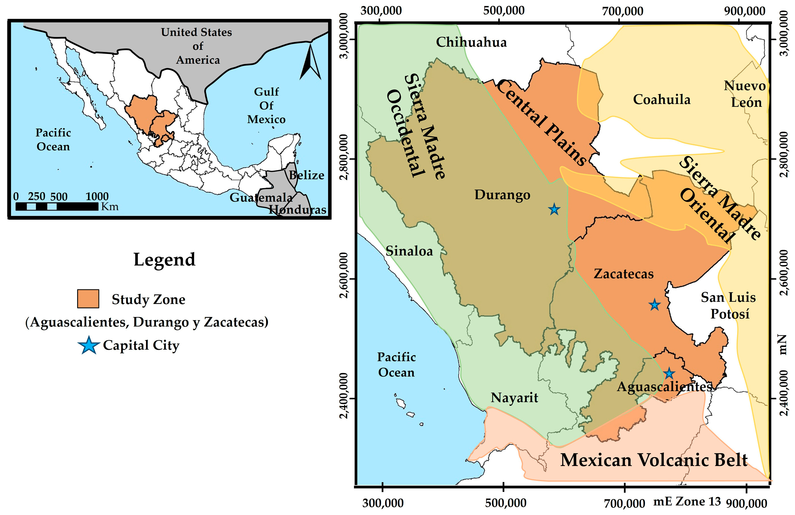 Mexican Plateau Location Hydrology 10 00194 G001