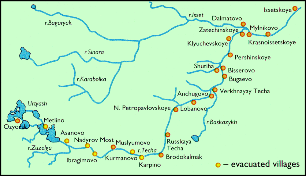 Река исеть карта