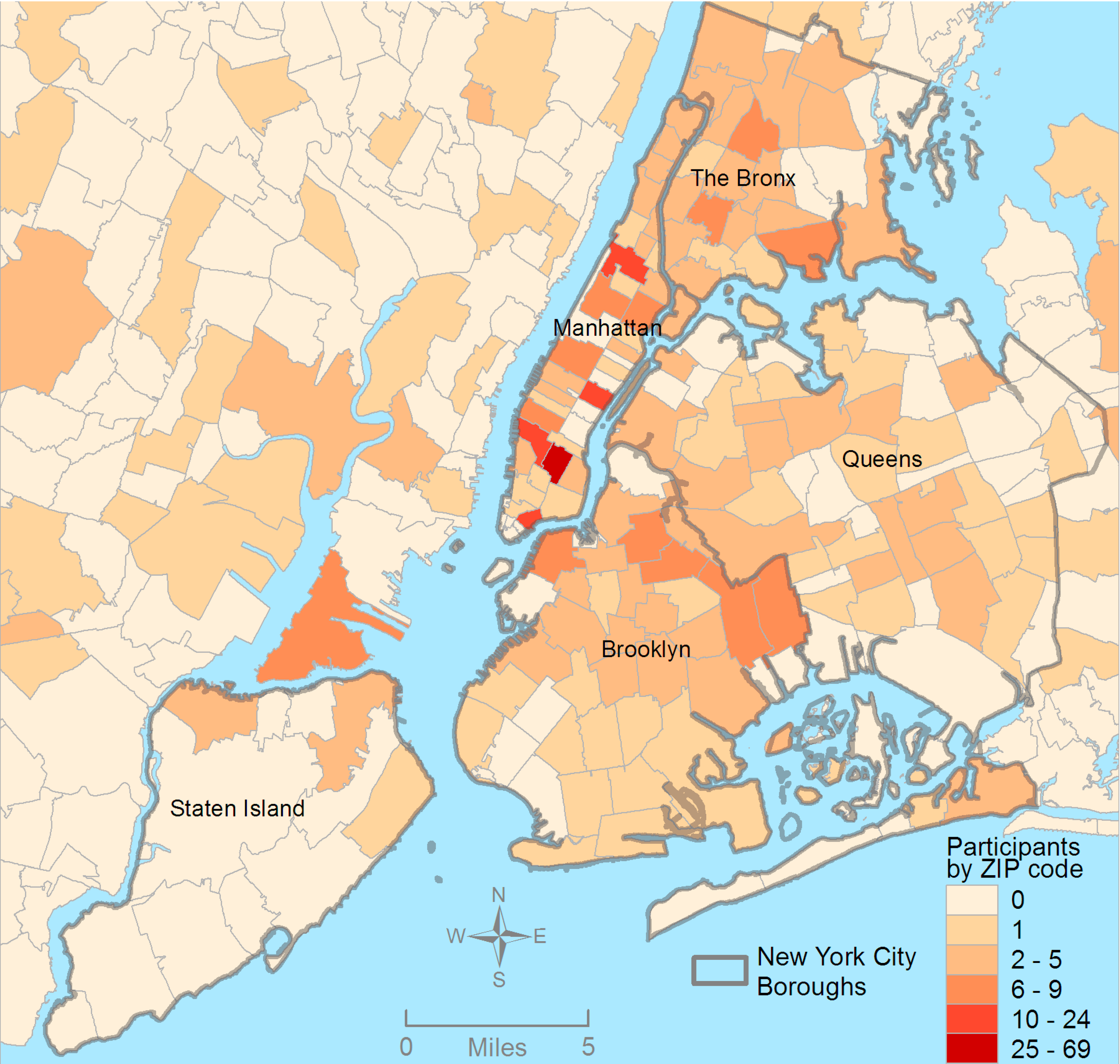 strong Figure 1/strong br/ p Project 18 participants by residential ZIP cod...