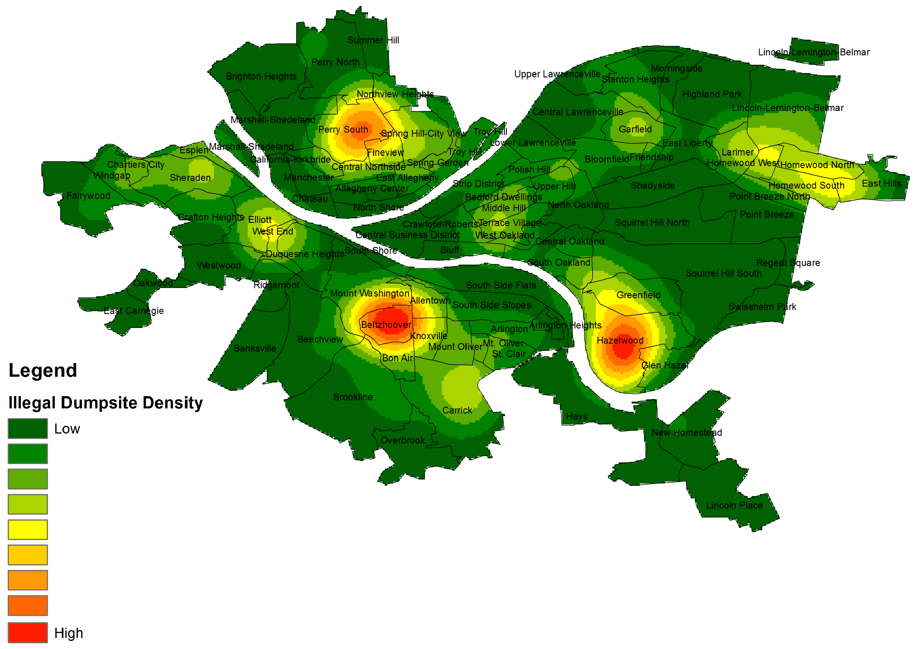 Pittsburgh Crime Rate Map - 0z02da9