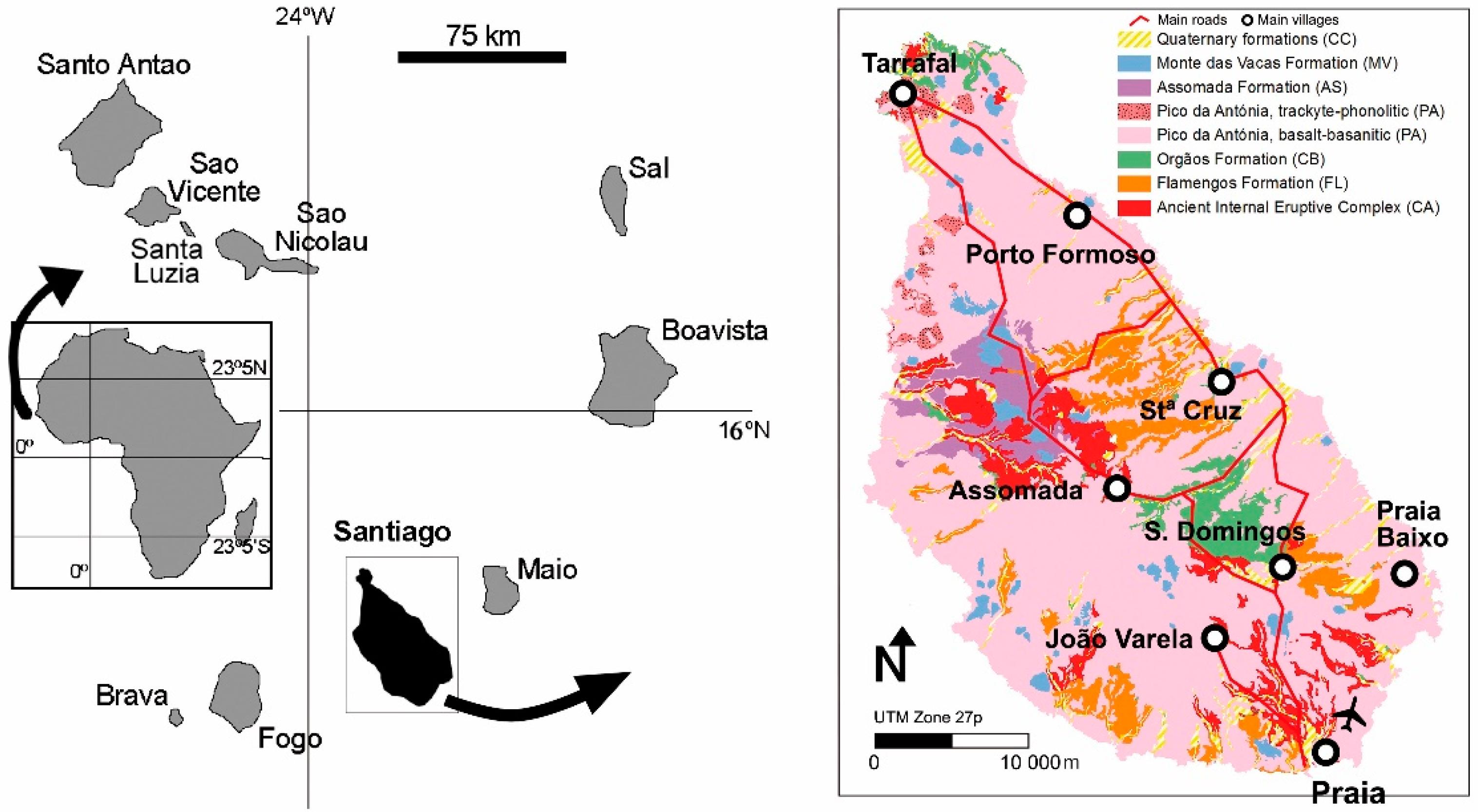 IJERPH | Free Full-Text | Heavy Metals of Island (Cape Verde) Alluvial Deposits: Baseline Value Maps and Human Health Risk Assessment