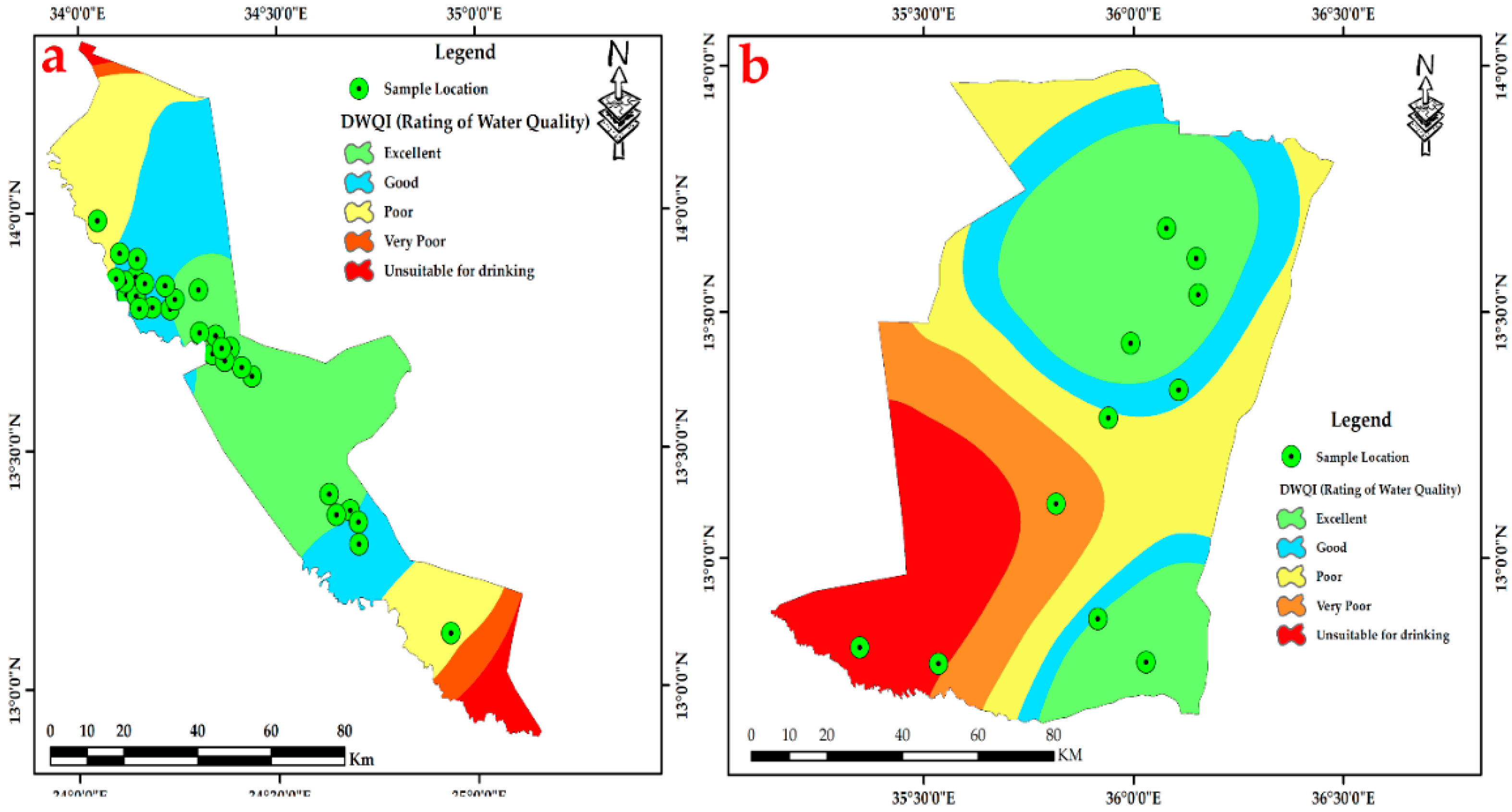 Geospatial Distributions of Groundwater Quality in Gedaref State Using