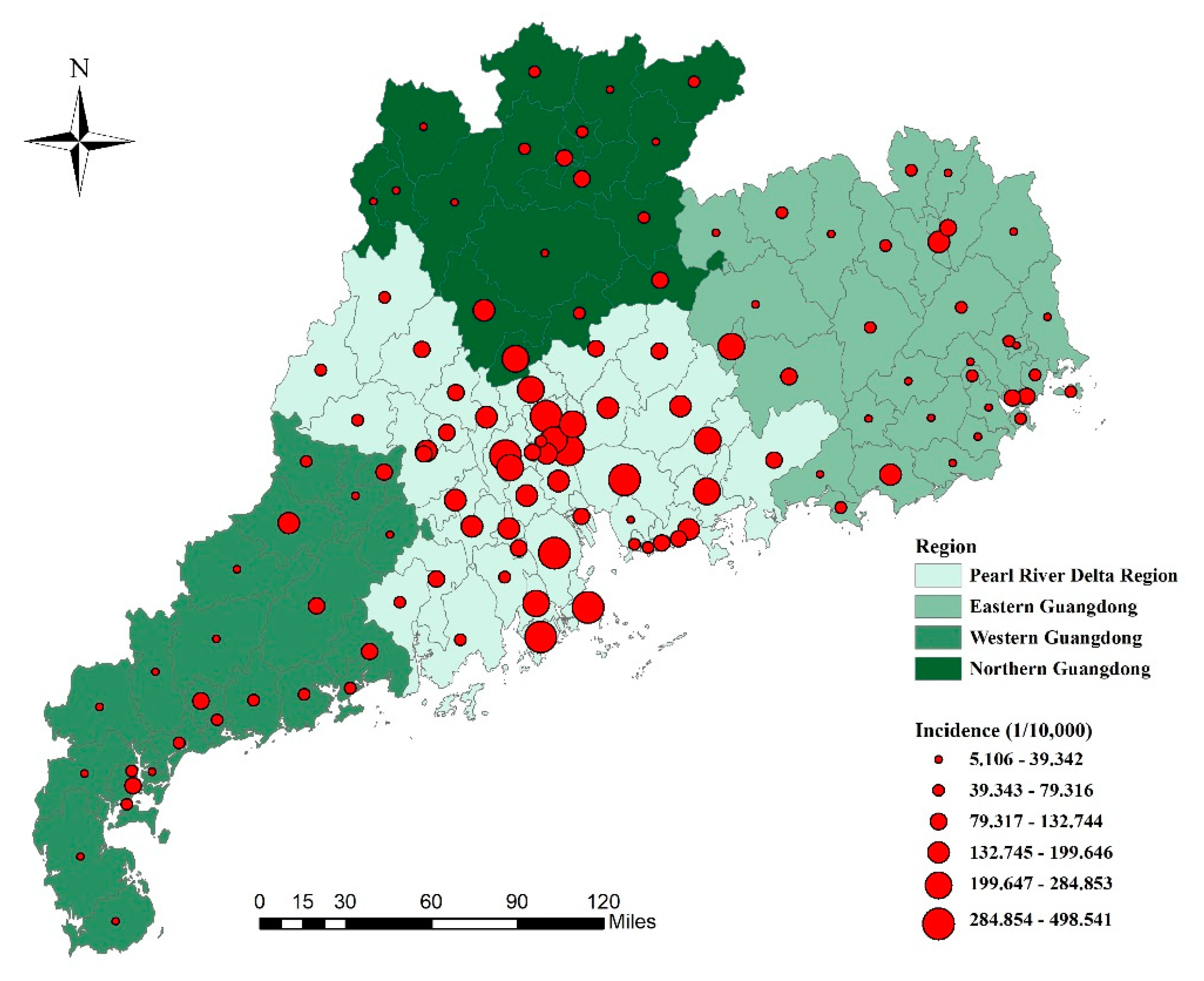 Ijerph Free Full Text Spatiotemporal Distribution Of Hand Foot And Mouth Disease In Guangdong Province China And Potential Predictors 2009 2012 Html