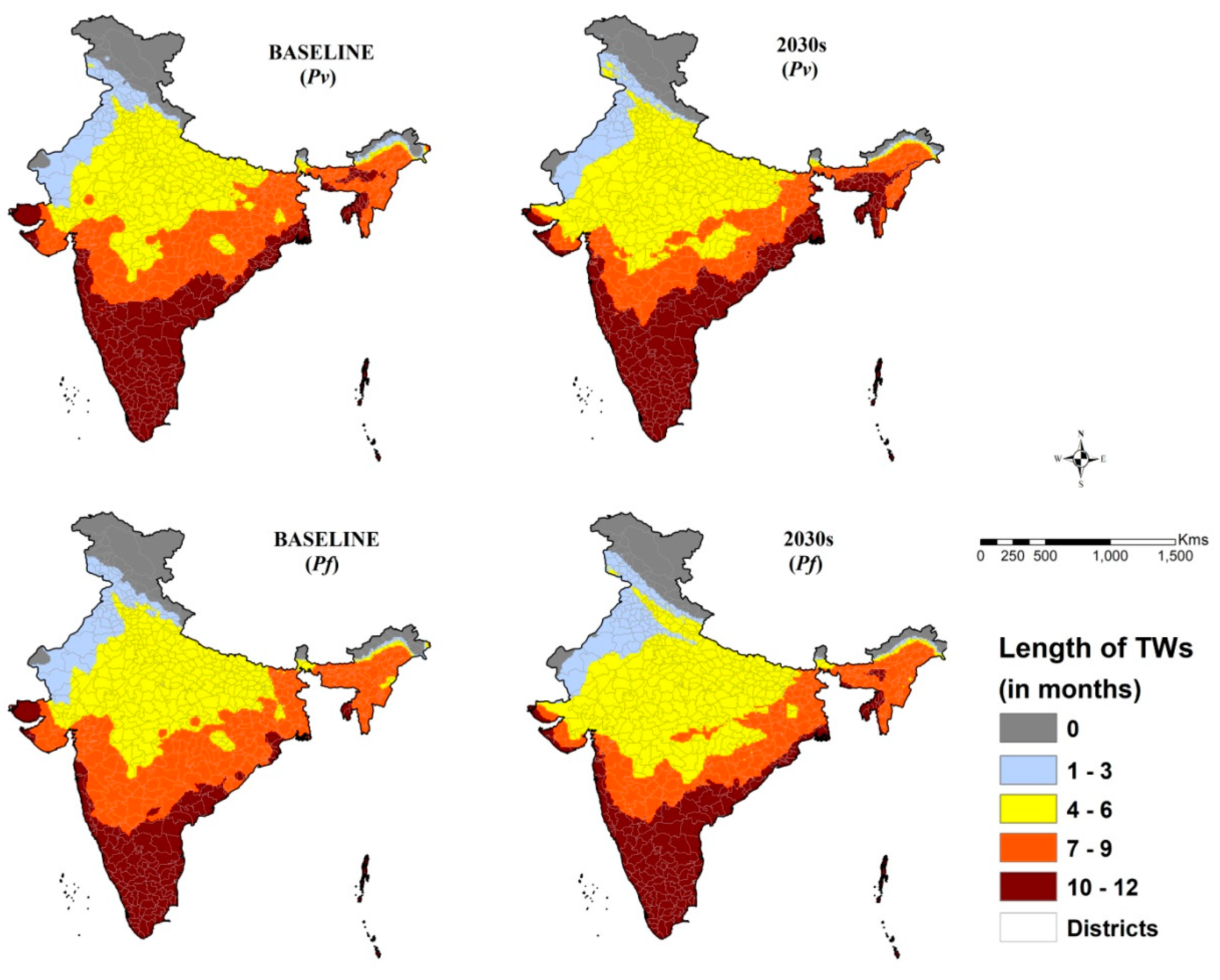 IJERPH Free FullText Shift in Potential Malaria Transmission Areas