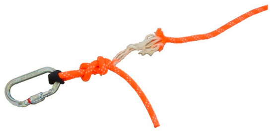 1.5M 22KN Dynamic Rope Lanyard Climbing Height Safety Equipment 