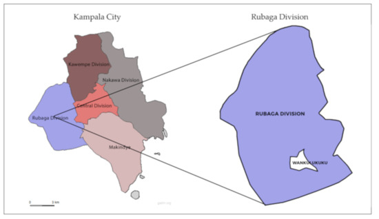 Kampala Central Division Map Ijerph | Free Full-Text | Are There Seasonal Variations In Faecal  Contamination Of Exposure Pathways? An Assessment In A Low–Income  Settlement In Uganda | Html
