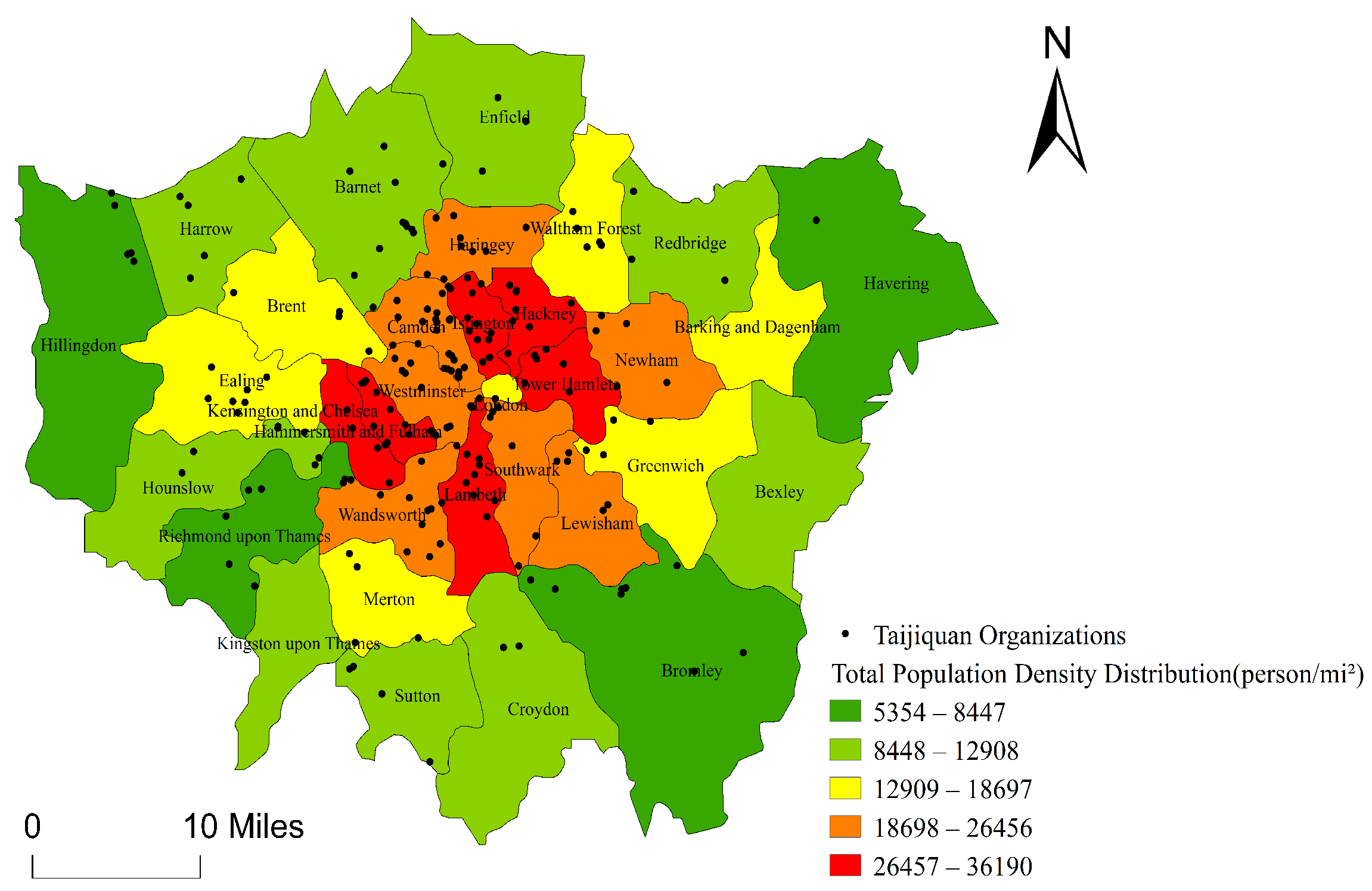 congelado Viajero london population density map caligrafía