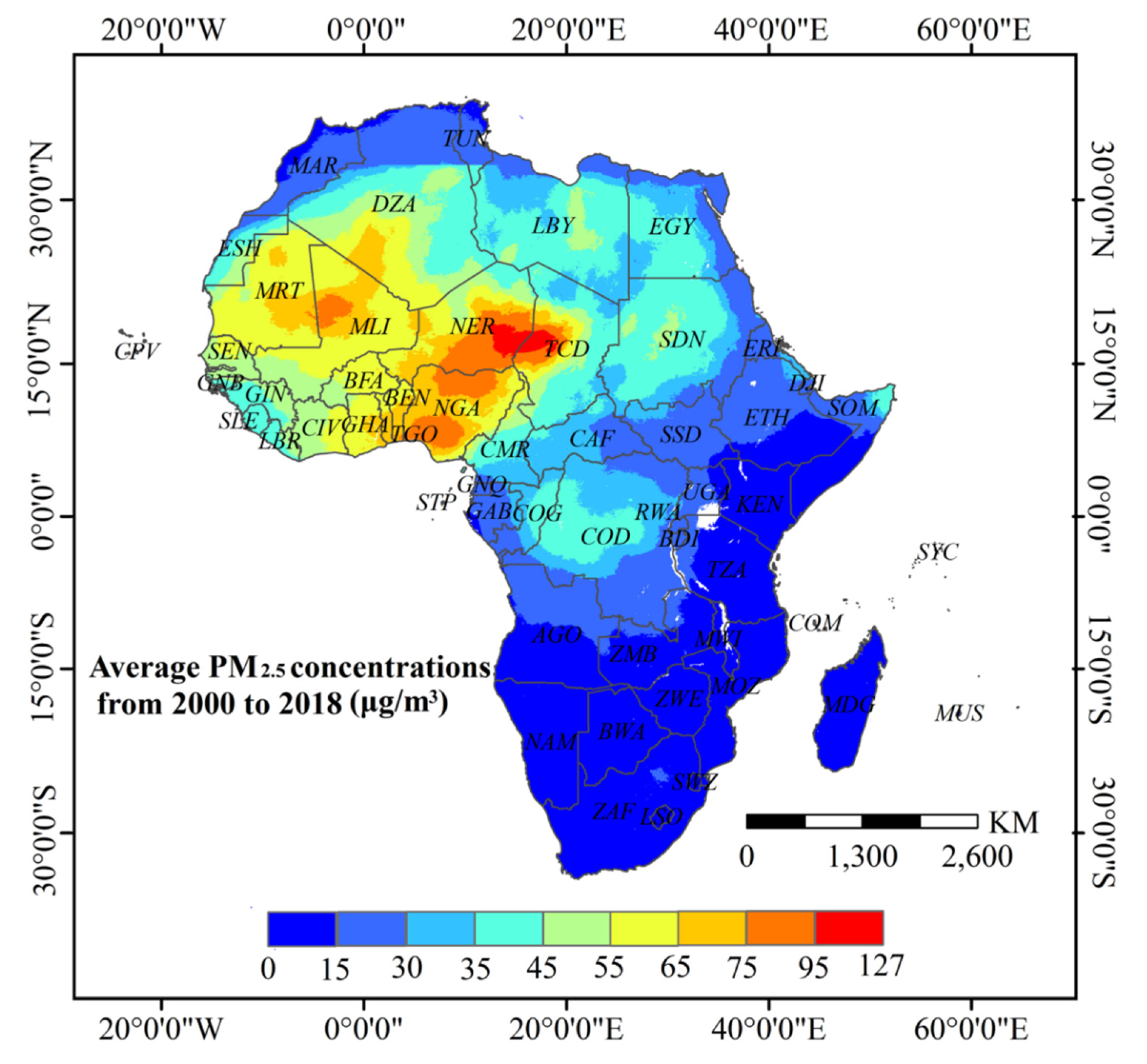 IJERPH Free Full-Text The Driving Influence of Multi-Dimensional Urbanization on PM2.5 Concentrations in Africa New Evidence from Multi-Source Remote Sensing Data, 2000–2018 photo