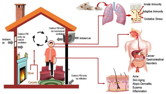 Indoor Particulate Matter in Urban Households: Sources, Pathways, Characteristics, Health Effects, and Exposure Mitigation Indoor Particulate Matter in Urban Households: Sources, Pathways, Characteristics, Health Effects, and Exposure Mitigation