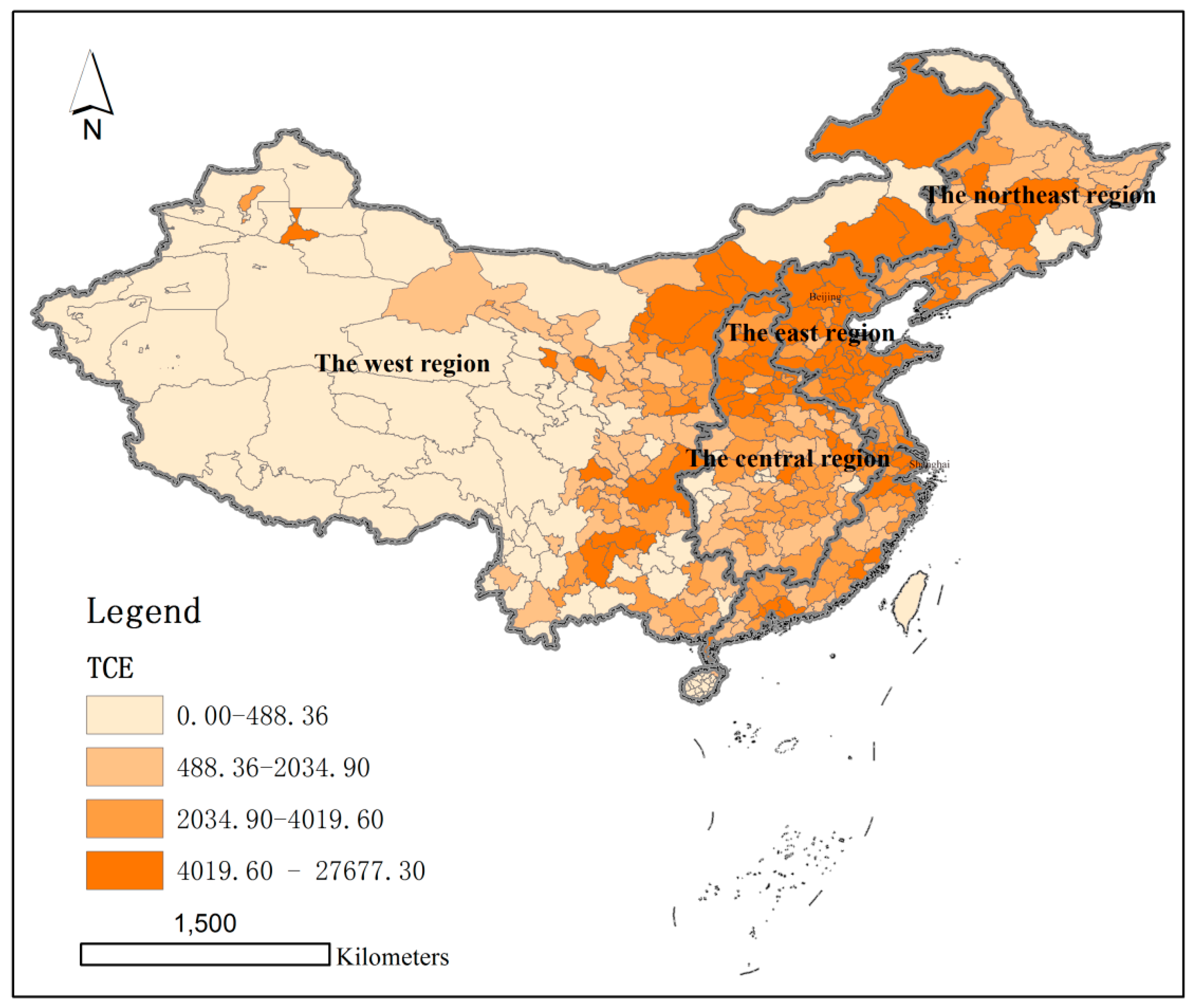 Spatial Heterogeneity of Carbon Emissions and Its
