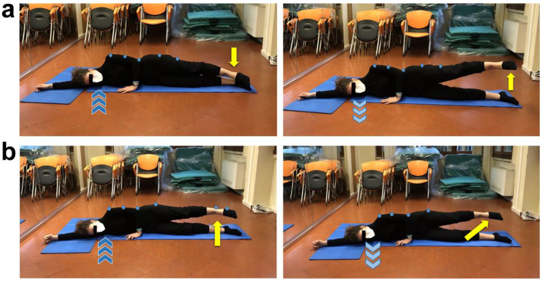 Glutes strengthening and hip mobility exercise. Supine position