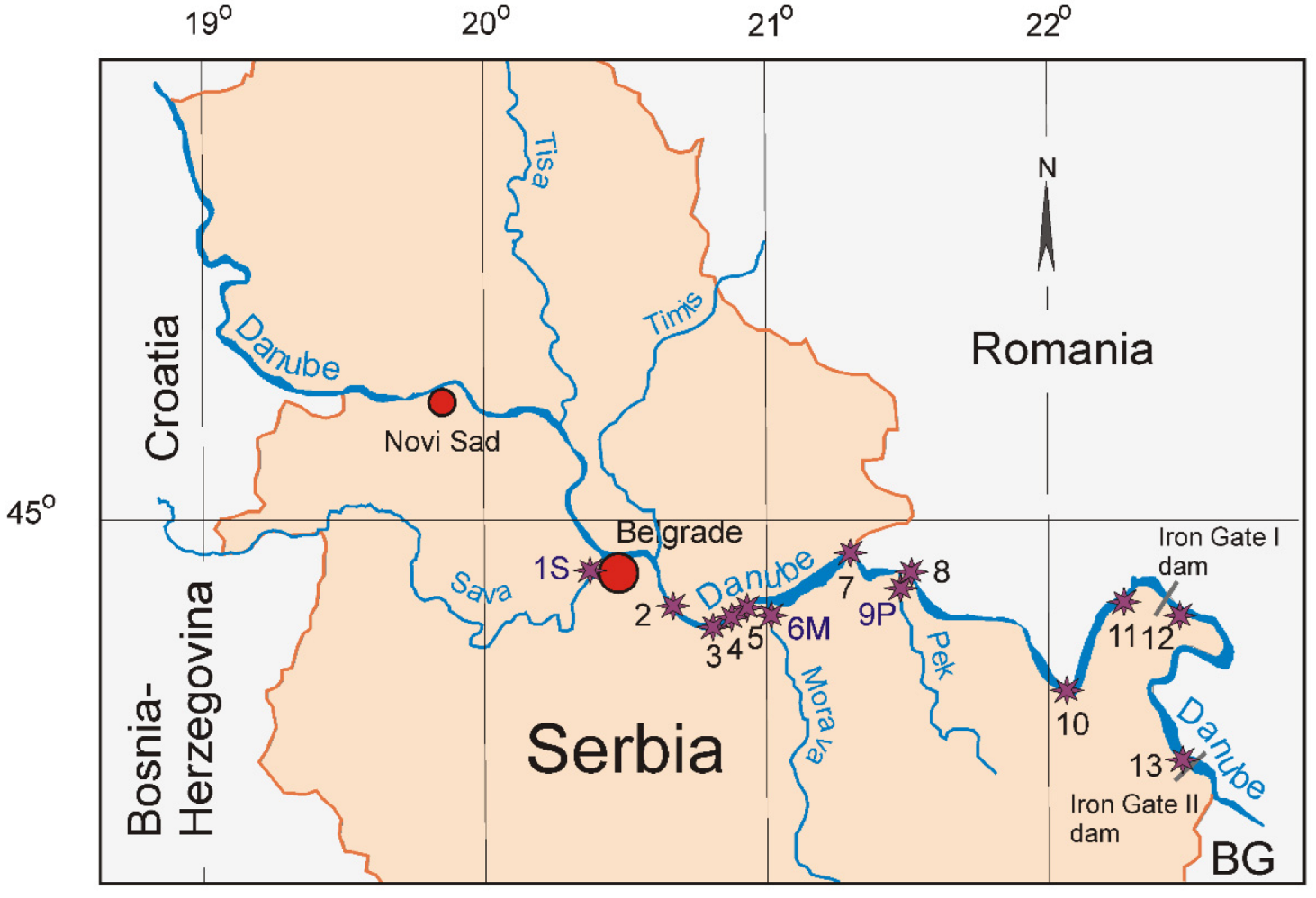 Danube River Map And Cities - Ijerph 19 12879 G001 
