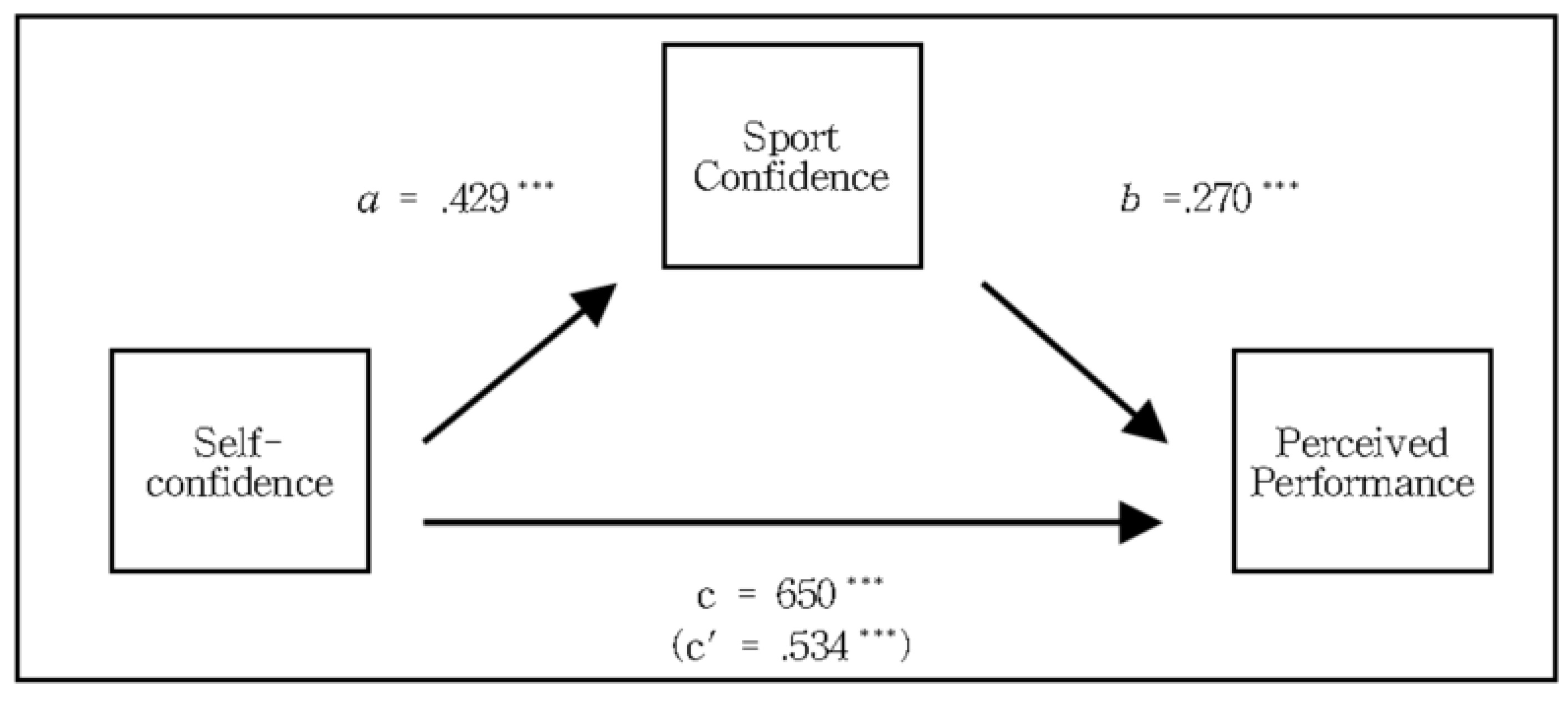 IJERPH Free FullText The Mediated Effect of Sports Confidence on