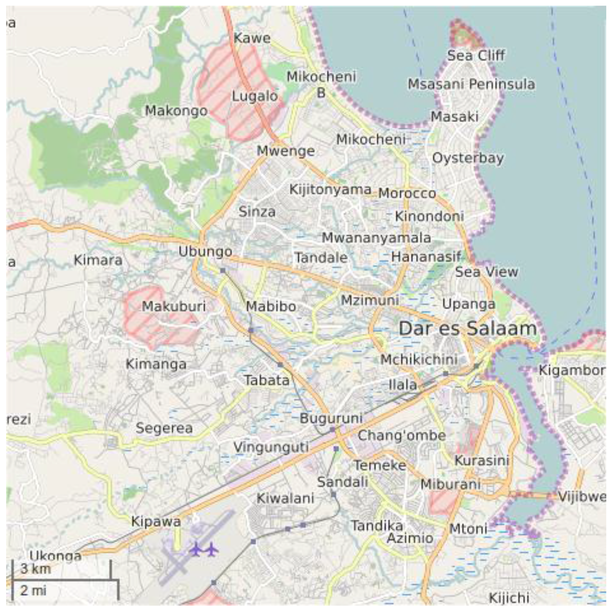 Upanga Dar Es Salaam Map Ijgi | Free Full-Text | Generating Up-To-Date And Detailed Land Use And  Land Cover Maps Using Openstreetmap And Globeland30 | Html