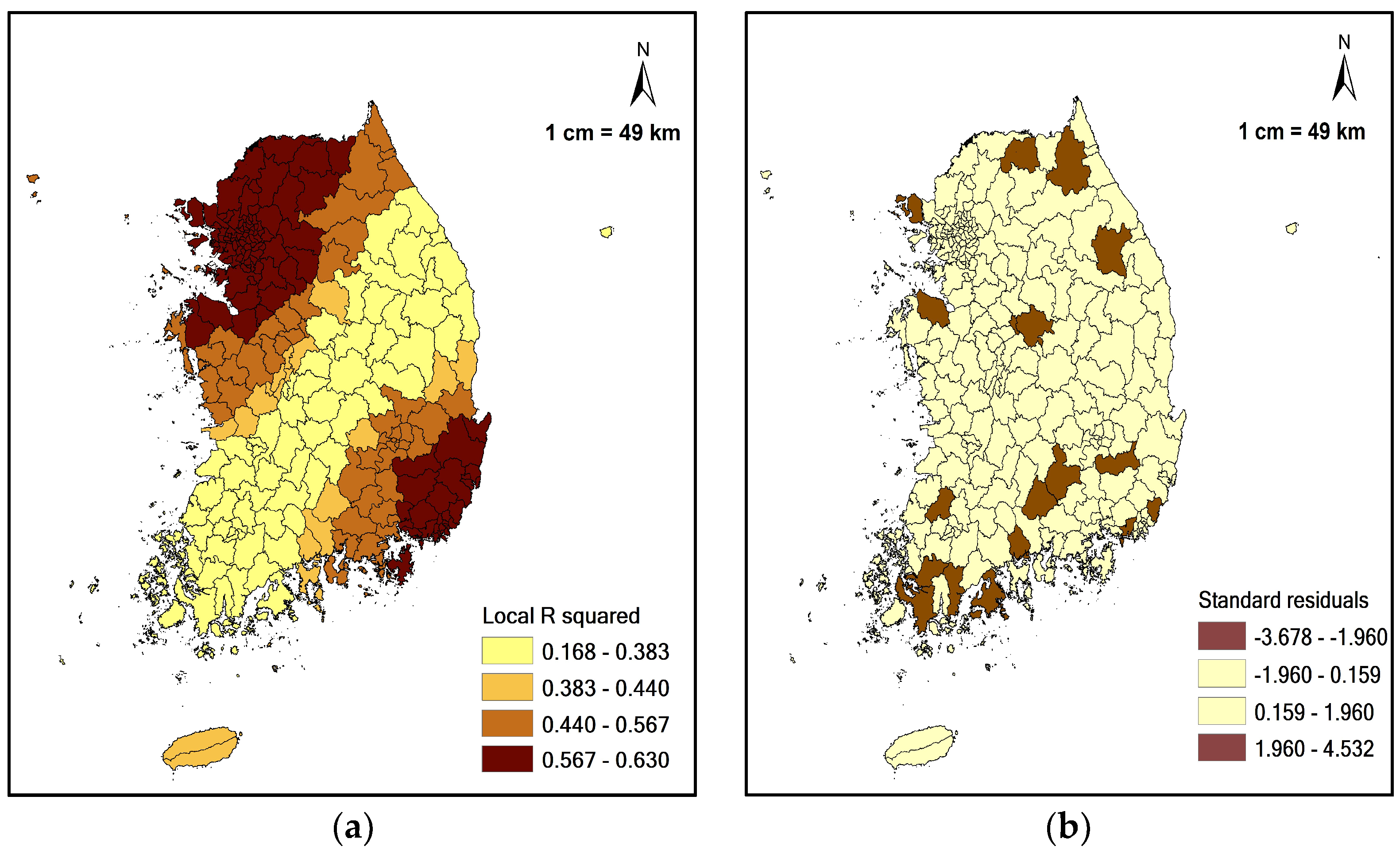 IJGI Free FullText Spatial Variations in Fertility of South Korea
