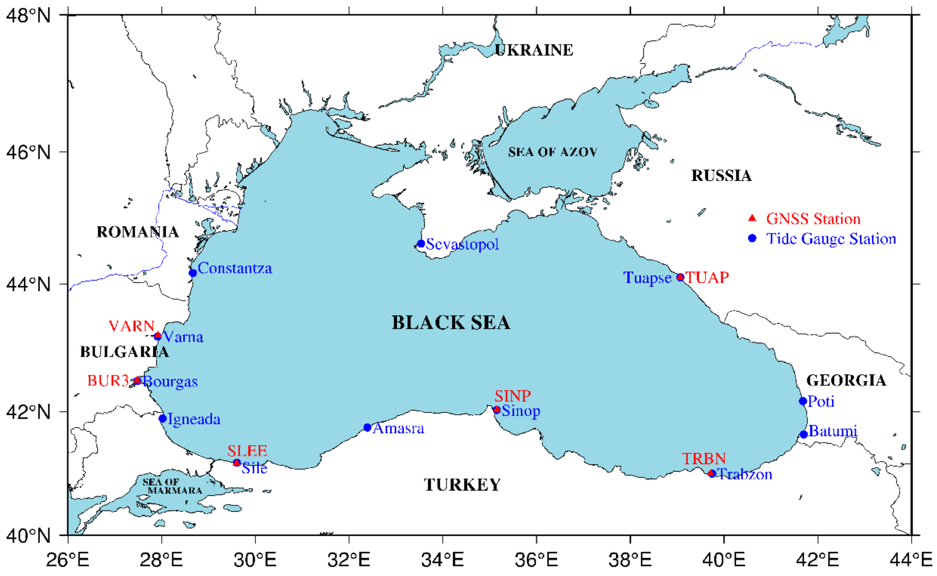 Карта осадков черное море