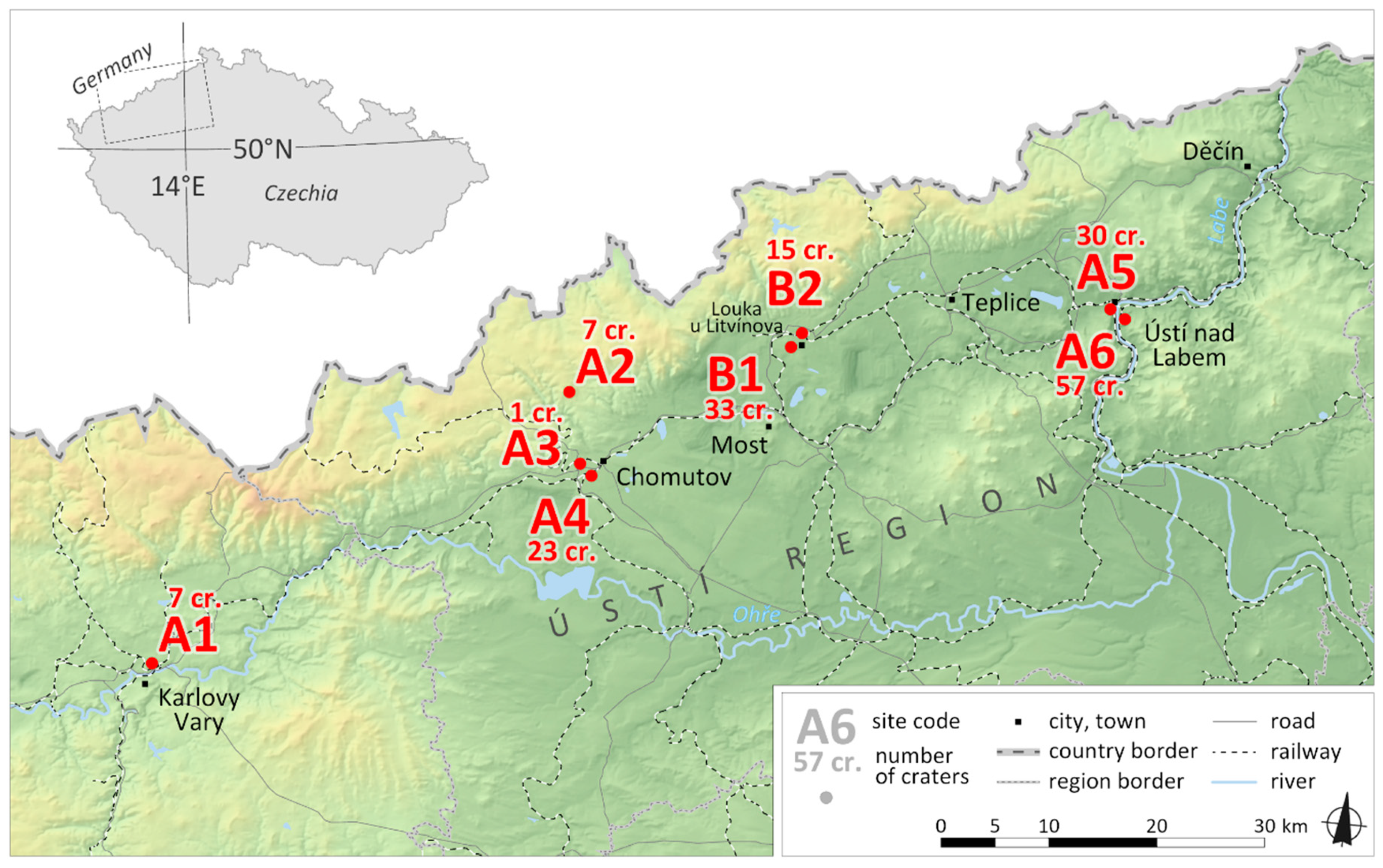 Ijgi Free Full Text Aerial Bombing Crater Identification Exploitation Of Precise Digital Terrain Models Html